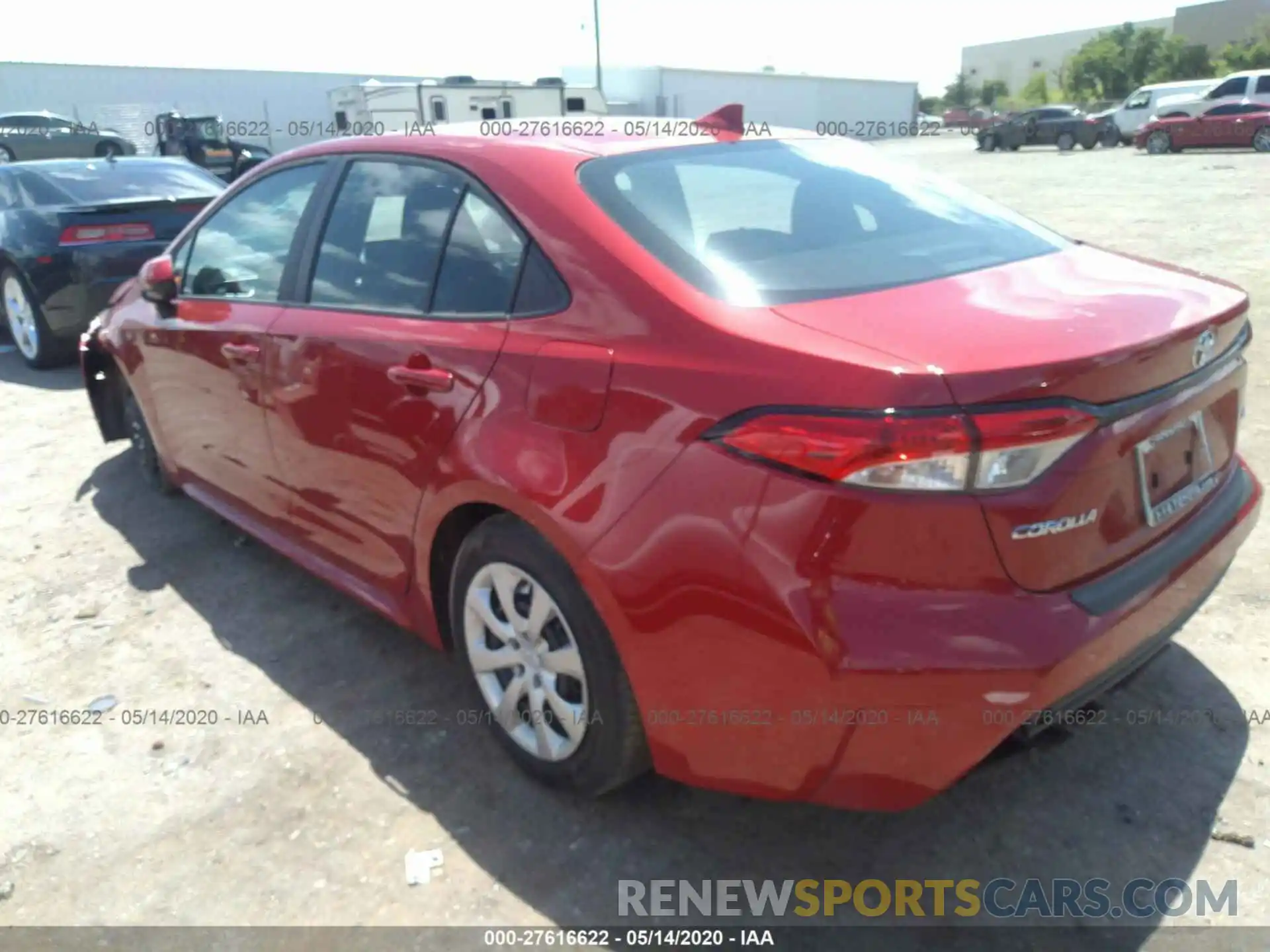 3 Photograph of a damaged car 5YFEPRAE4LP071941 TOYOTA COROLLA 2020