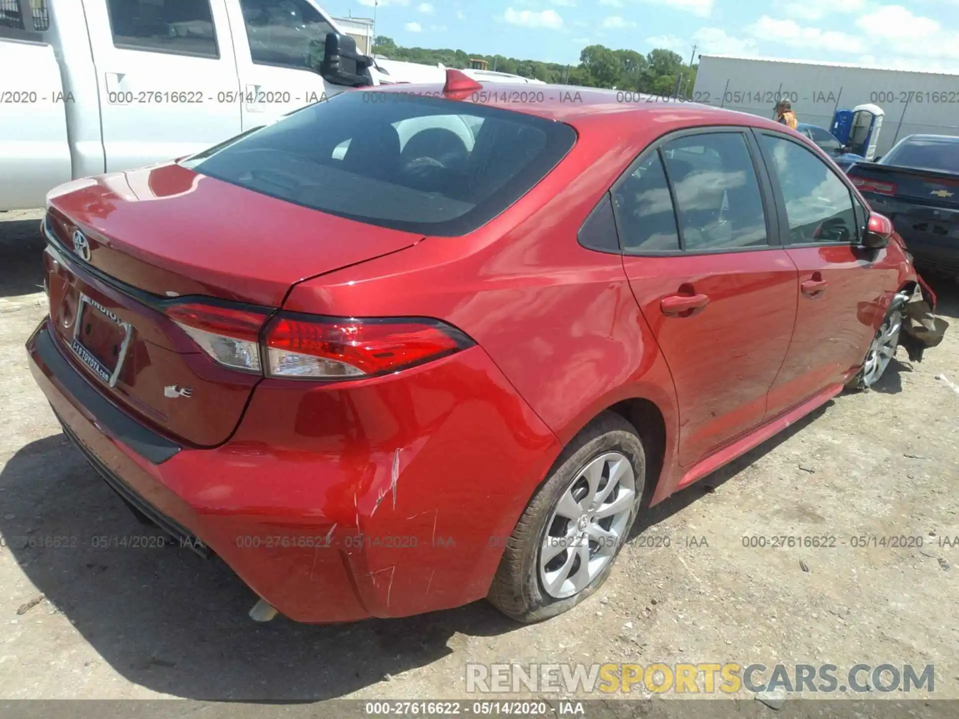 4 Photograph of a damaged car 5YFEPRAE4LP071941 TOYOTA COROLLA 2020