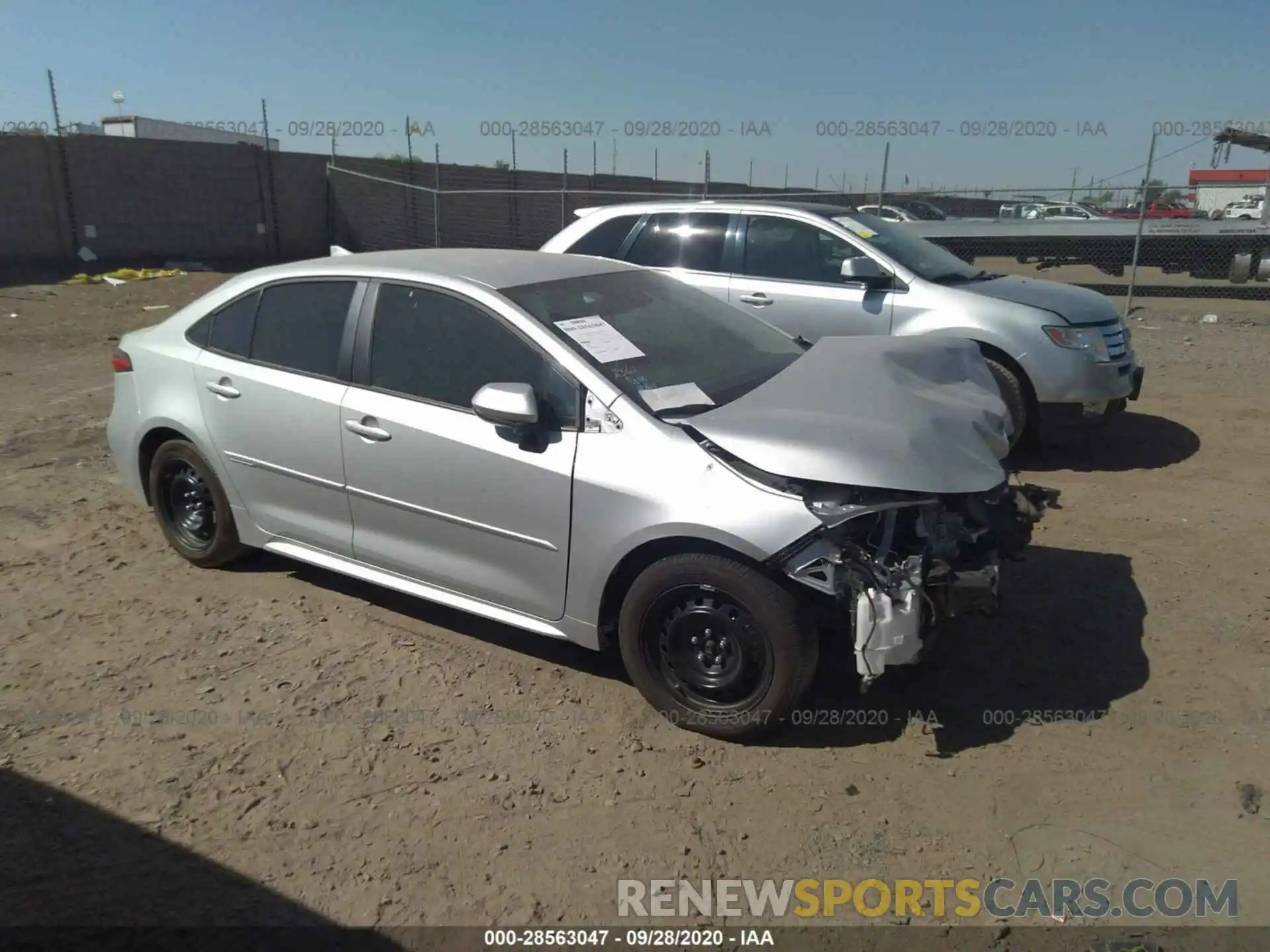 1 Photograph of a damaged car 5YFEPRAE4LP072362 TOYOTA COROLLA 2020