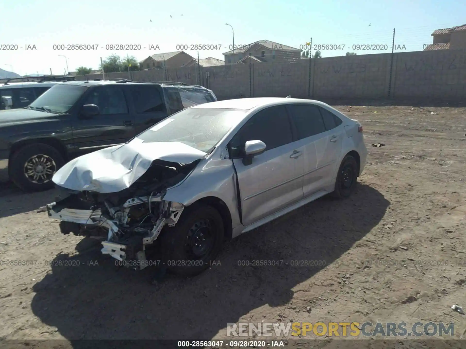 2 Photograph of a damaged car 5YFEPRAE4LP072362 TOYOTA COROLLA 2020