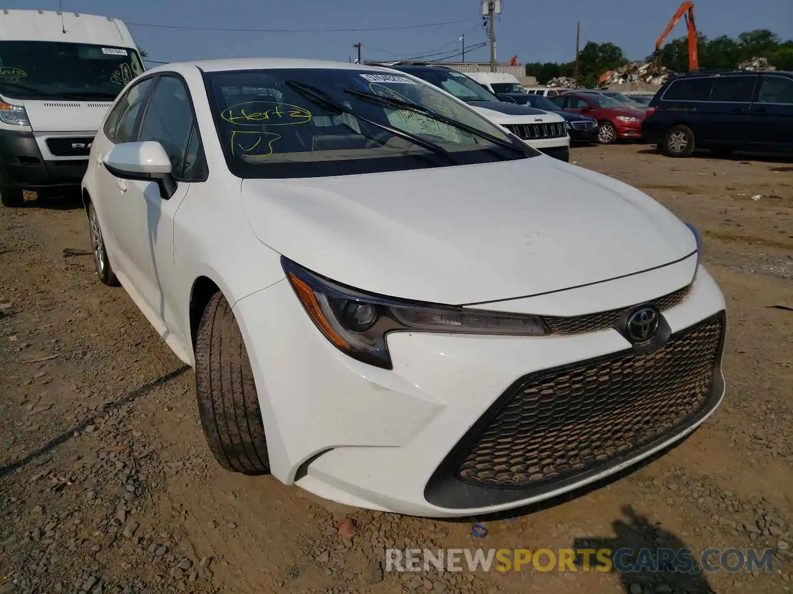 1 Photograph of a damaged car 5YFEPRAE4LP072751 TOYOTA COROLLA 2020