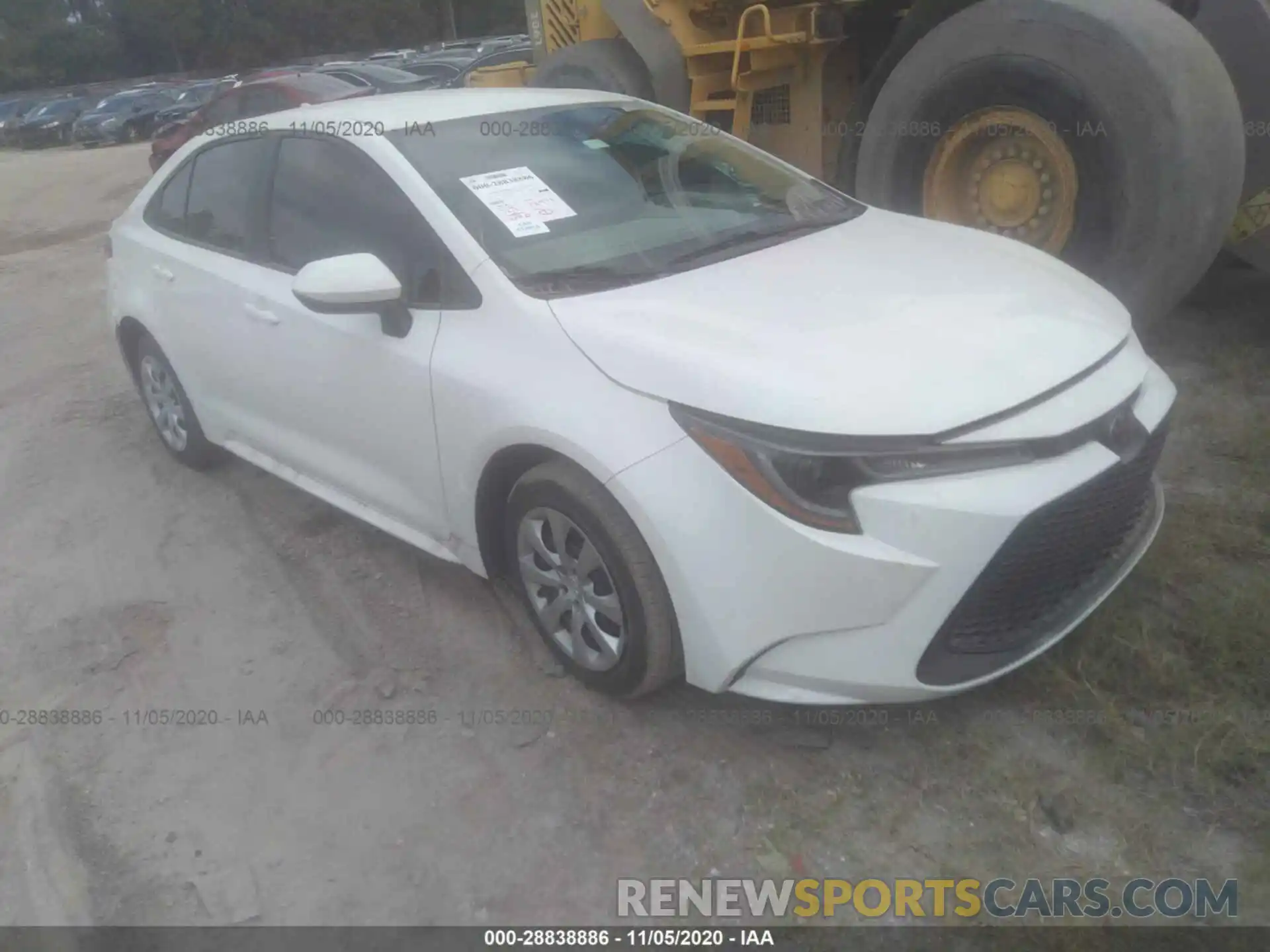 1 Photograph of a damaged car 5YFEPRAE4LP072961 TOYOTA COROLLA 2020