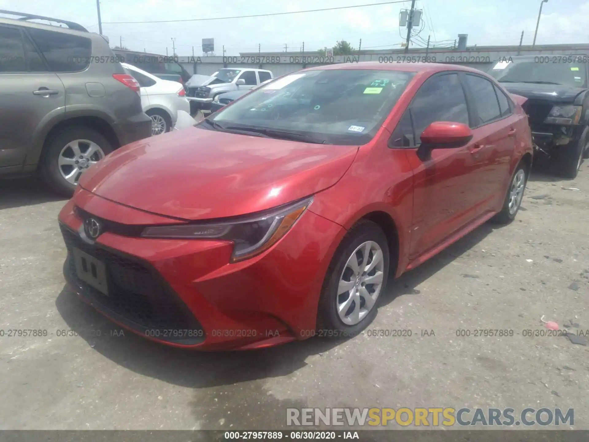 2 Photograph of a damaged car 5YFEPRAE4LP073219 TOYOTA COROLLA 2020