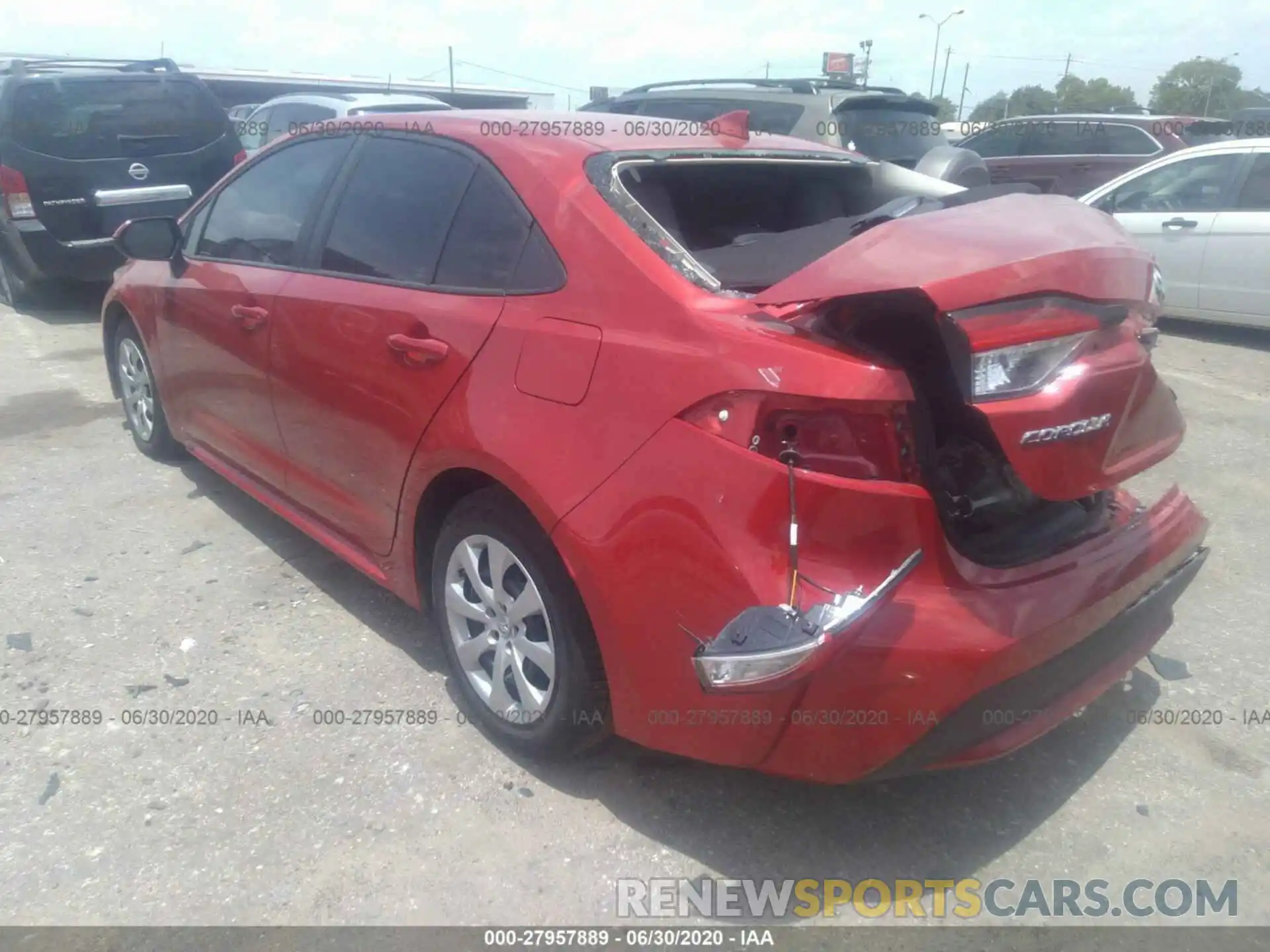 3 Photograph of a damaged car 5YFEPRAE4LP073219 TOYOTA COROLLA 2020