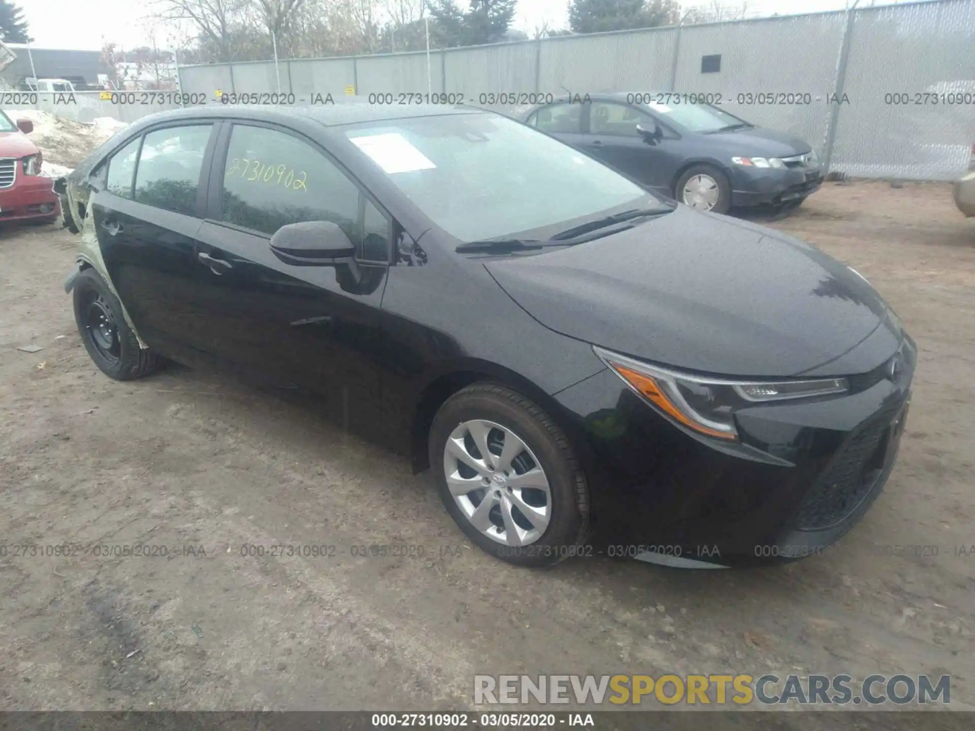 1 Photograph of a damaged car 5YFEPRAE4LP073799 TOYOTA COROLLA 2020