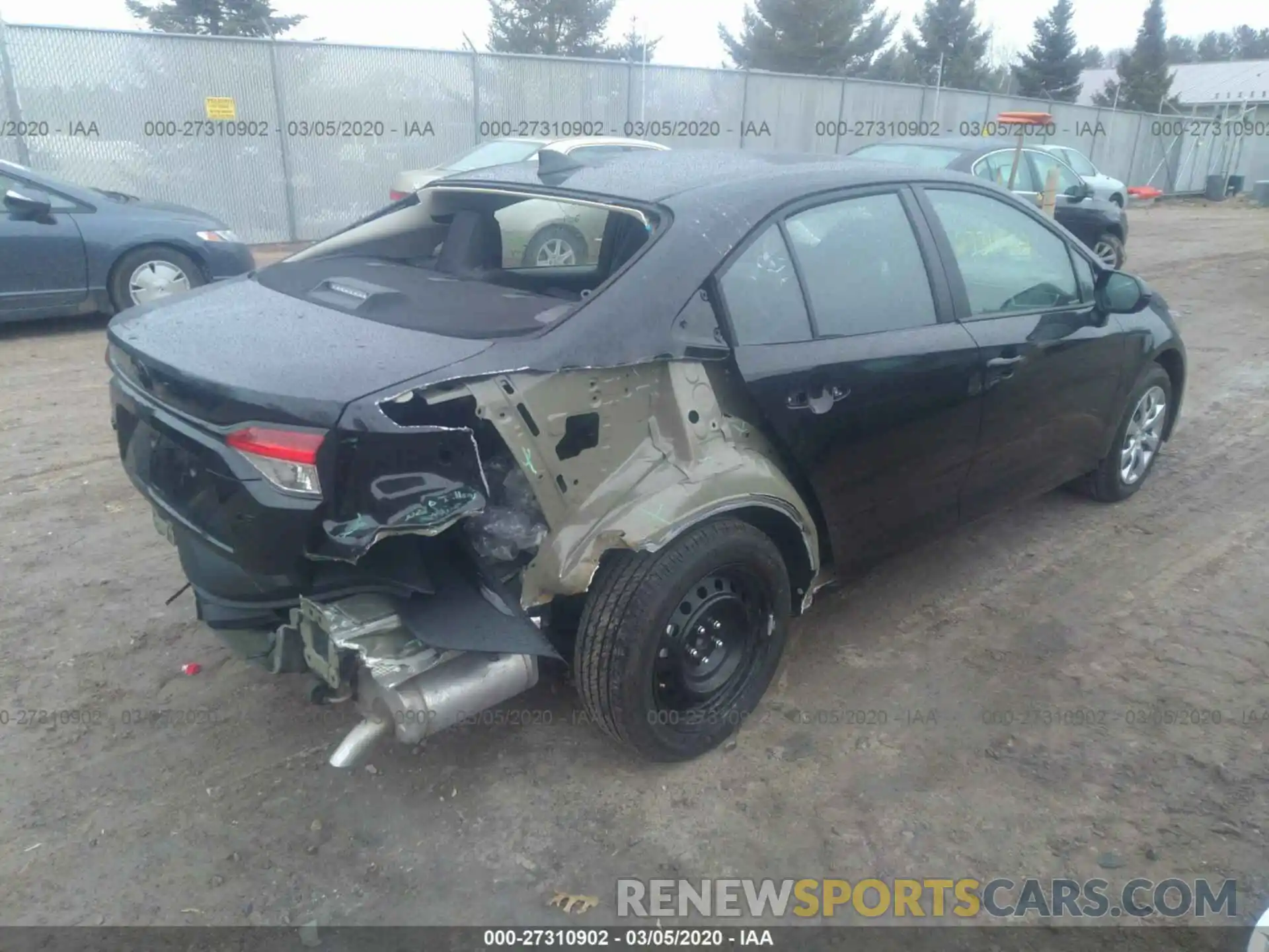 4 Photograph of a damaged car 5YFEPRAE4LP073799 TOYOTA COROLLA 2020