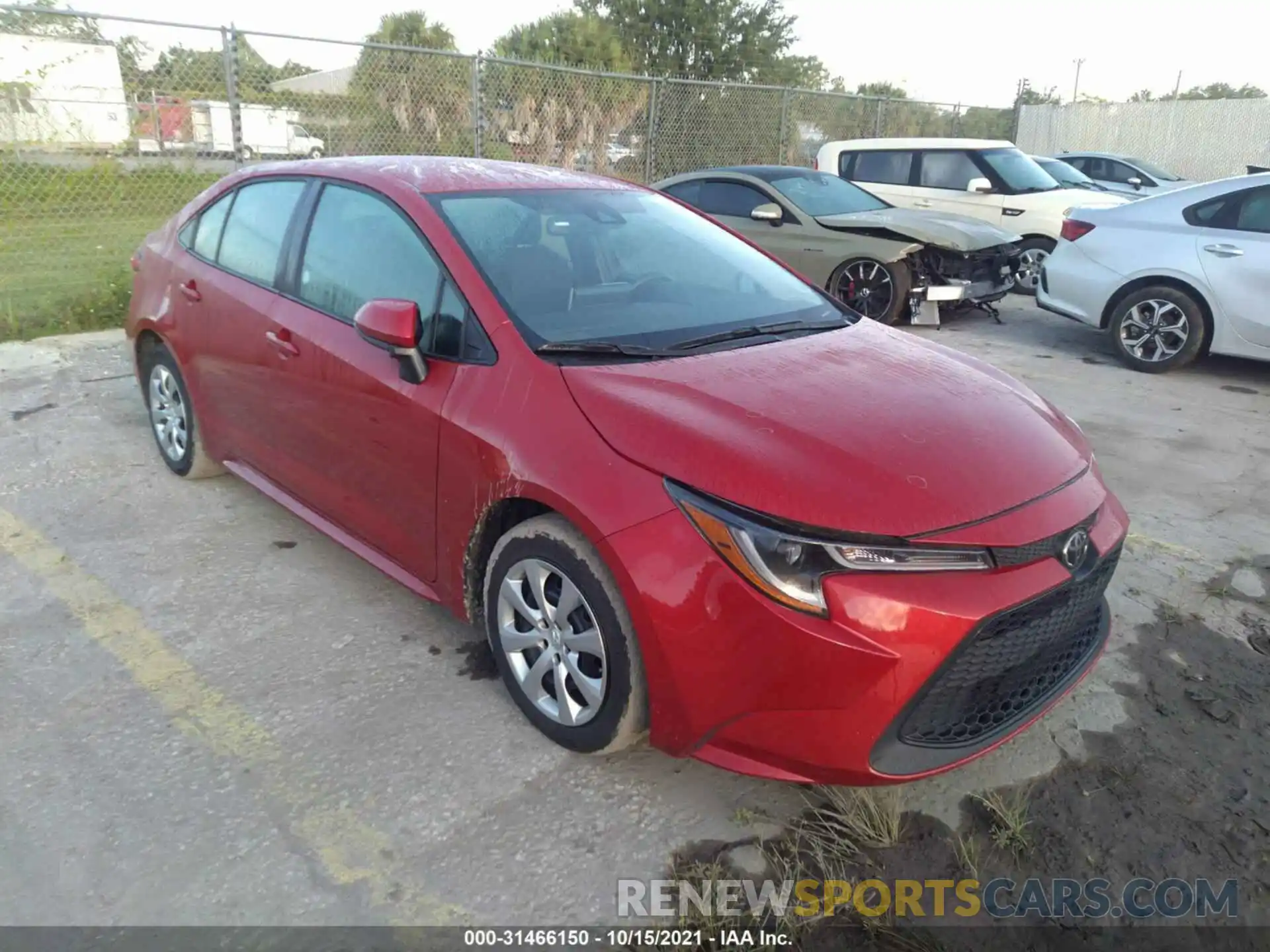 1 Photograph of a damaged car 5YFEPRAE4LP074502 TOYOTA COROLLA 2020