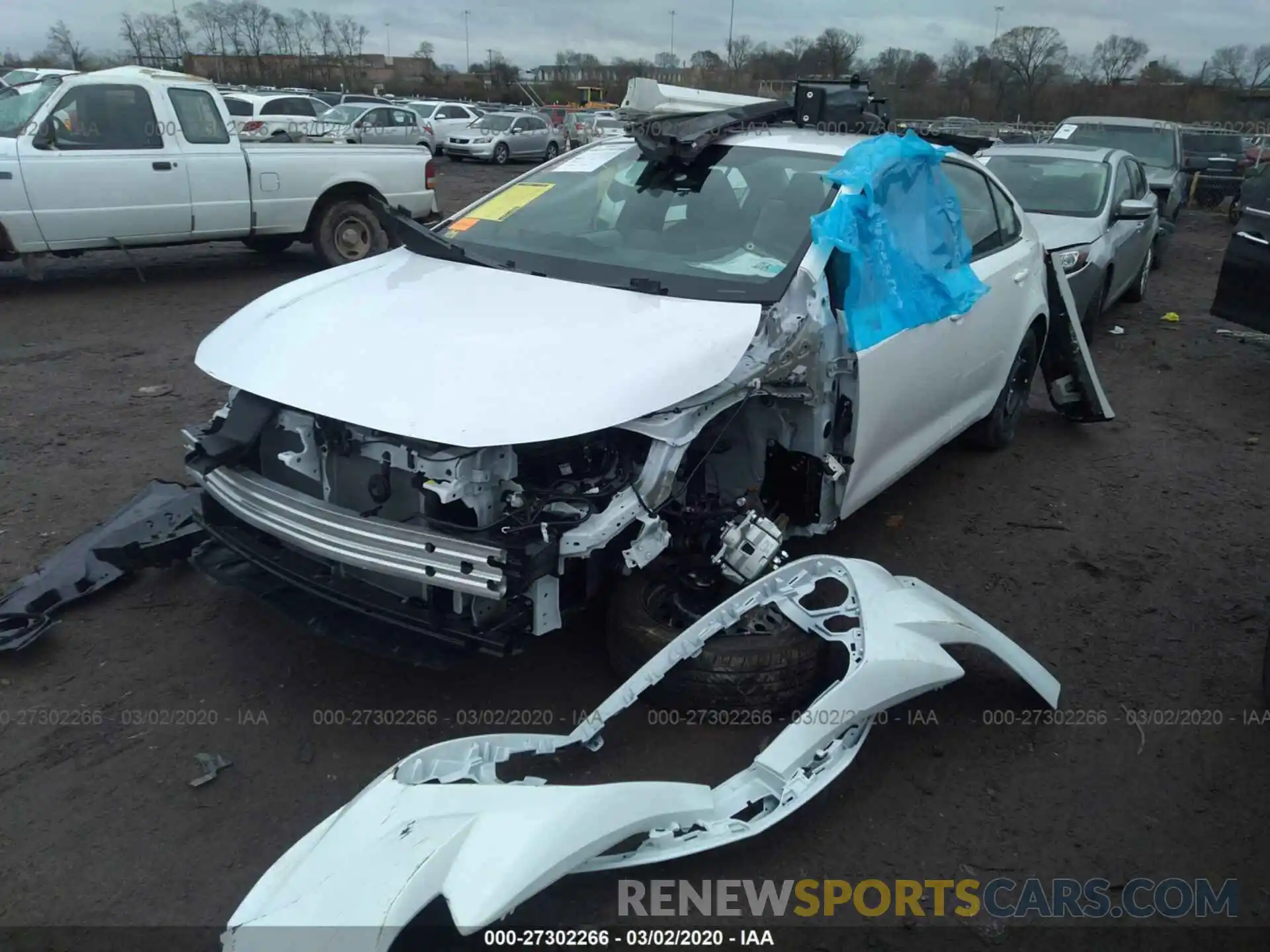 2 Фотография поврежденного автомобиля 5YFEPRAE4LP074970 TOYOTA COROLLA 2020