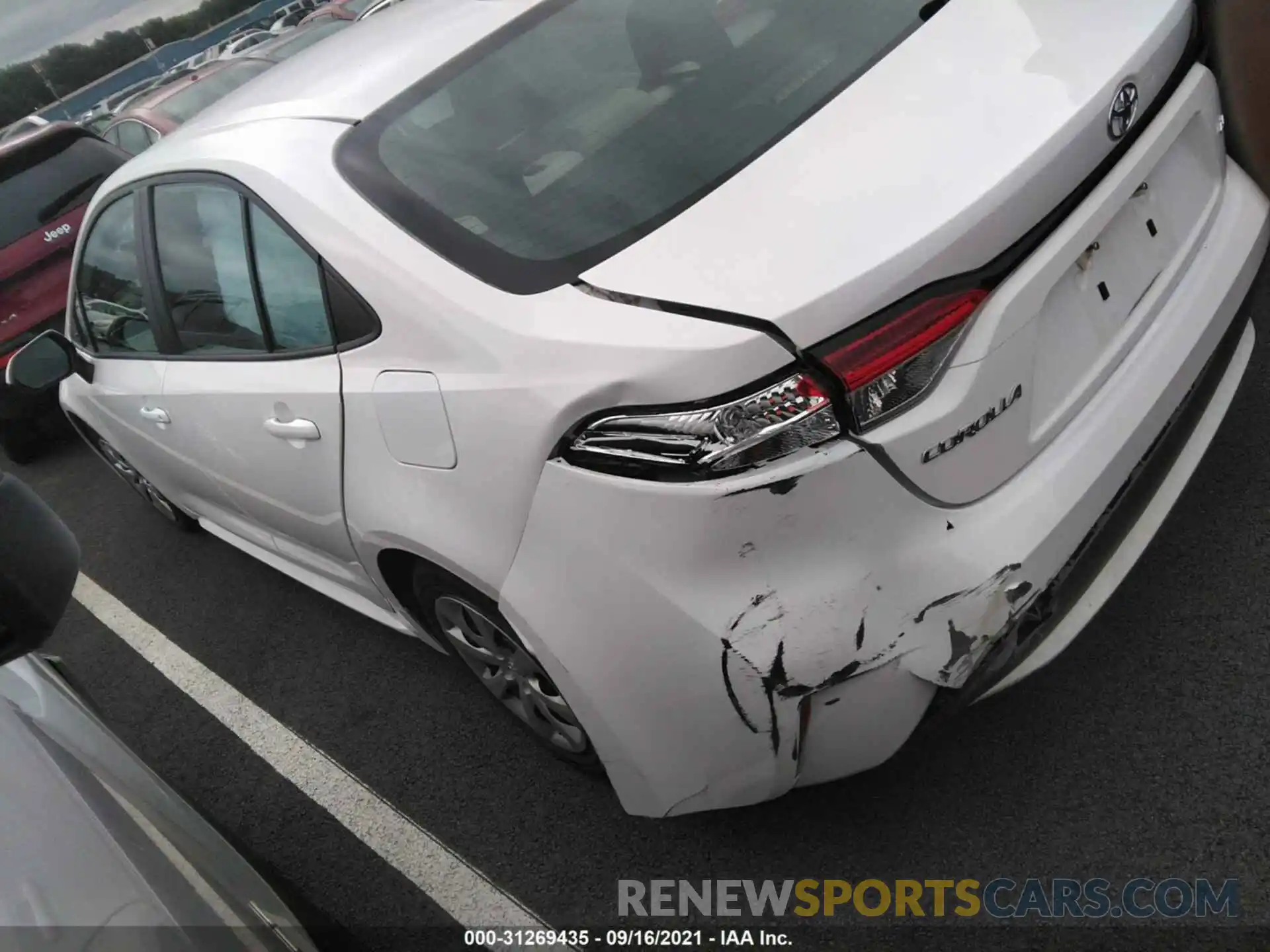 3 Photograph of a damaged car 5YFEPRAE4LP075343 TOYOTA COROLLA 2020