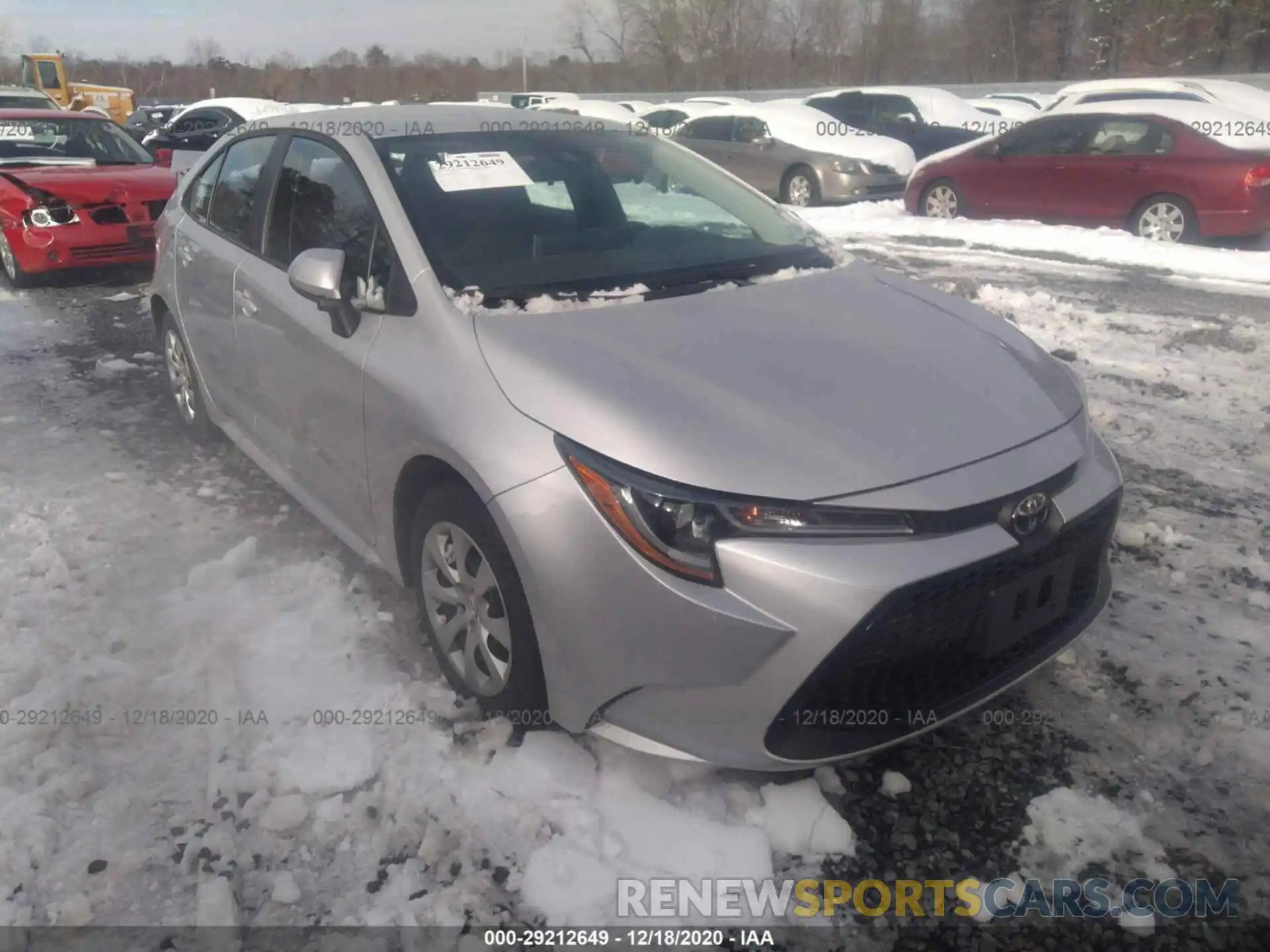 1 Photograph of a damaged car 5YFEPRAE4LP075357 TOYOTA COROLLA 2020