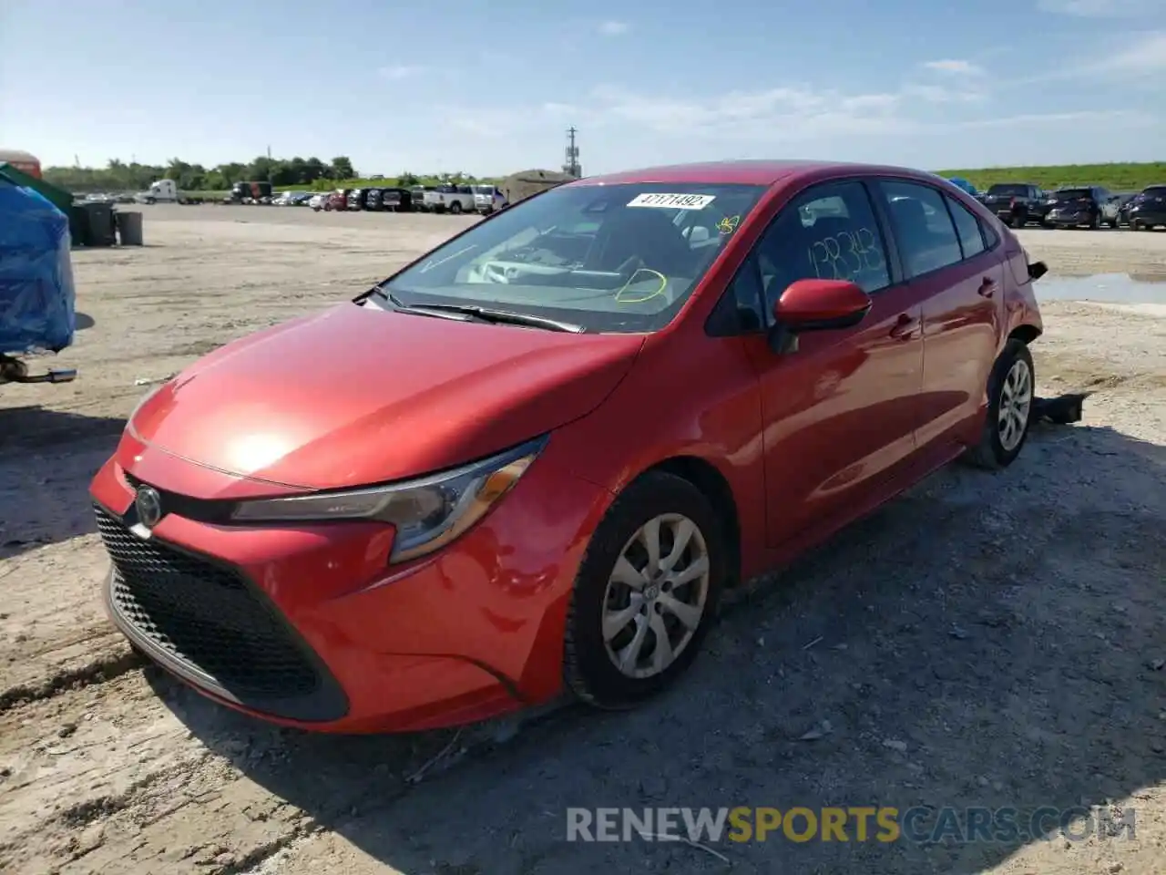 2 Photograph of a damaged car 5YFEPRAE4LP076265 TOYOTA COROLLA 2020