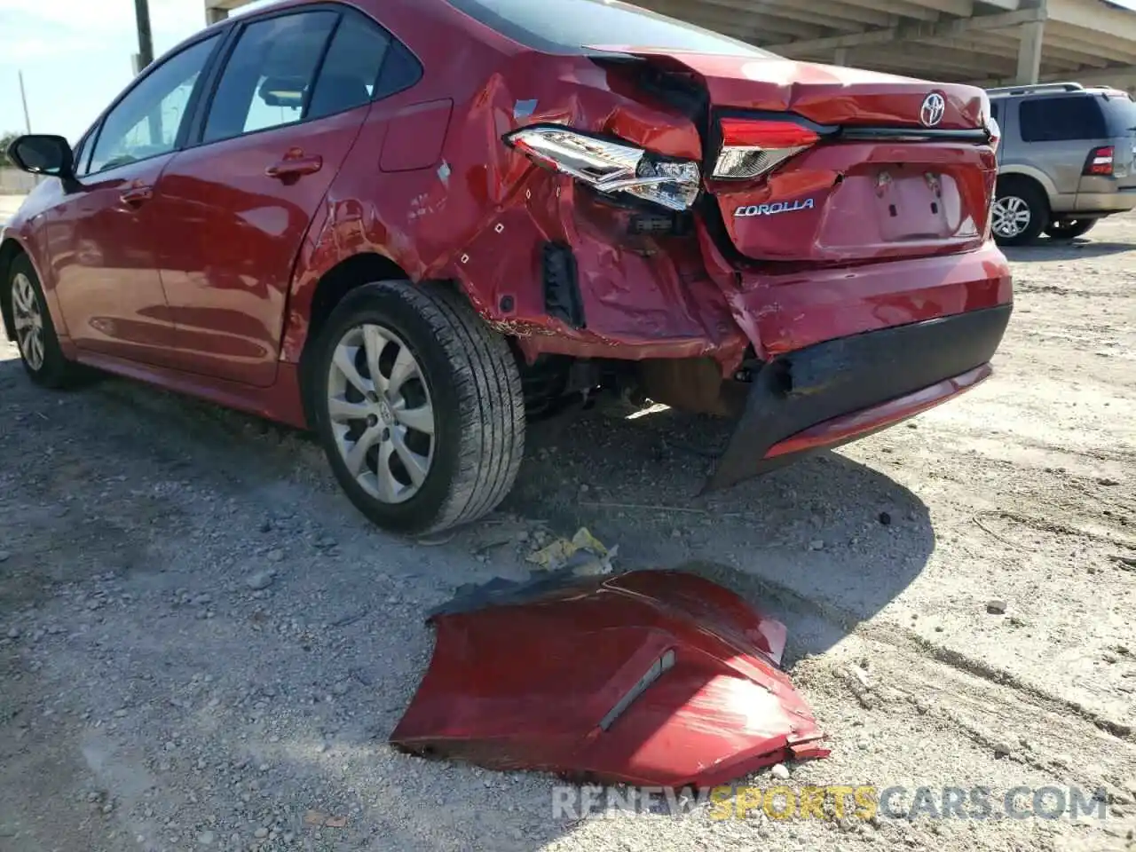 9 Photograph of a damaged car 5YFEPRAE4LP076265 TOYOTA COROLLA 2020