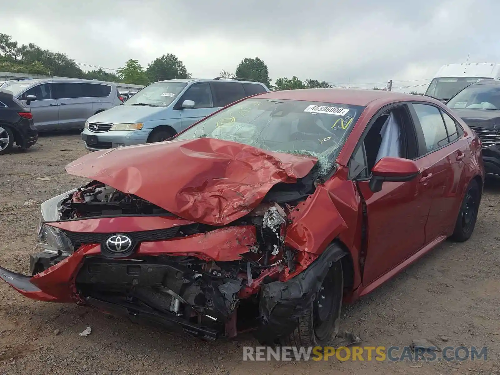 2 Photograph of a damaged car 5YFEPRAE4LP077819 TOYOTA COROLLA 2020