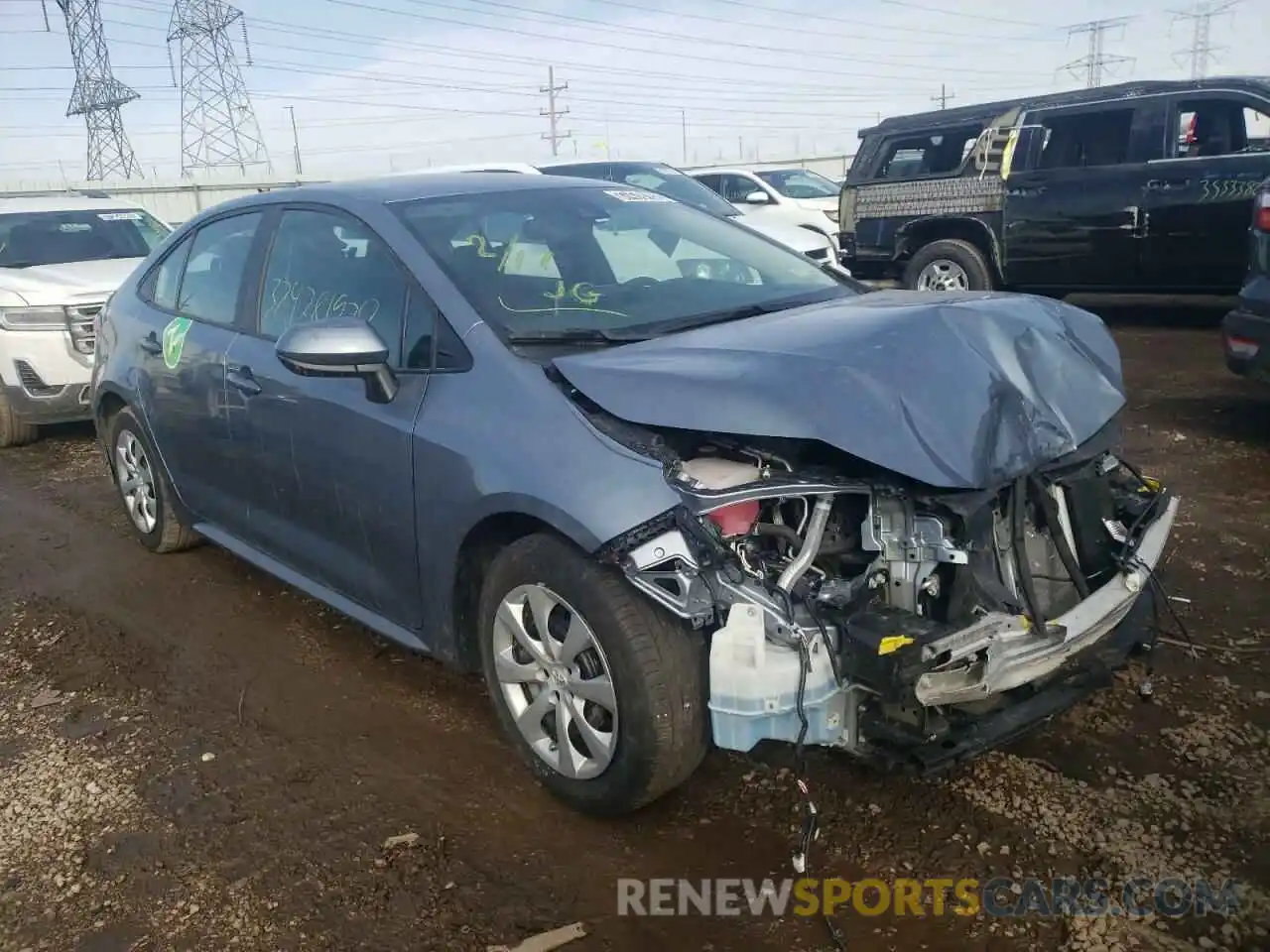 1 Photograph of a damaged car 5YFEPRAE4LP079831 TOYOTA COROLLA 2020