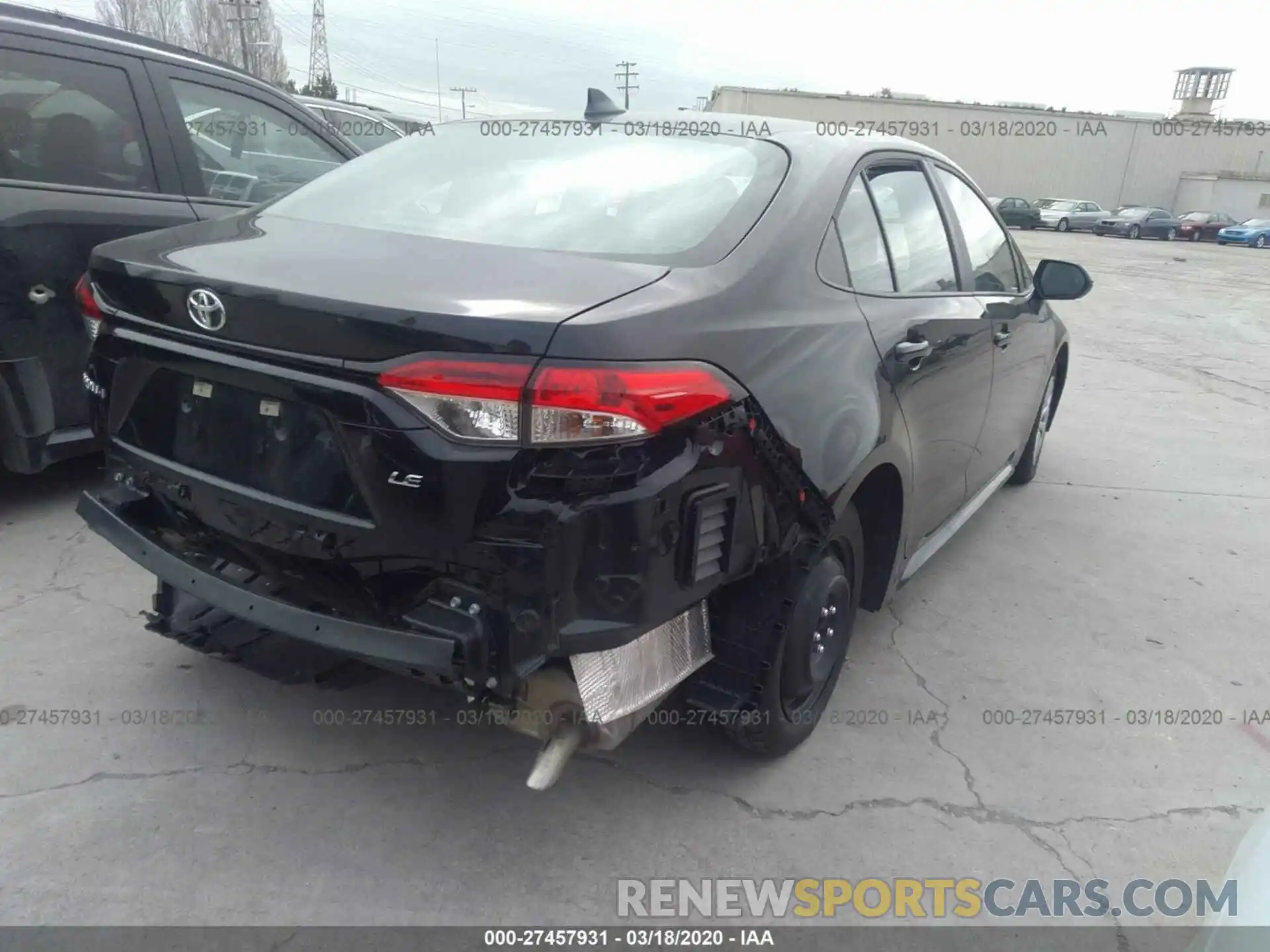 4 Photograph of a damaged car 5YFEPRAE4LP079845 TOYOTA COROLLA 2020