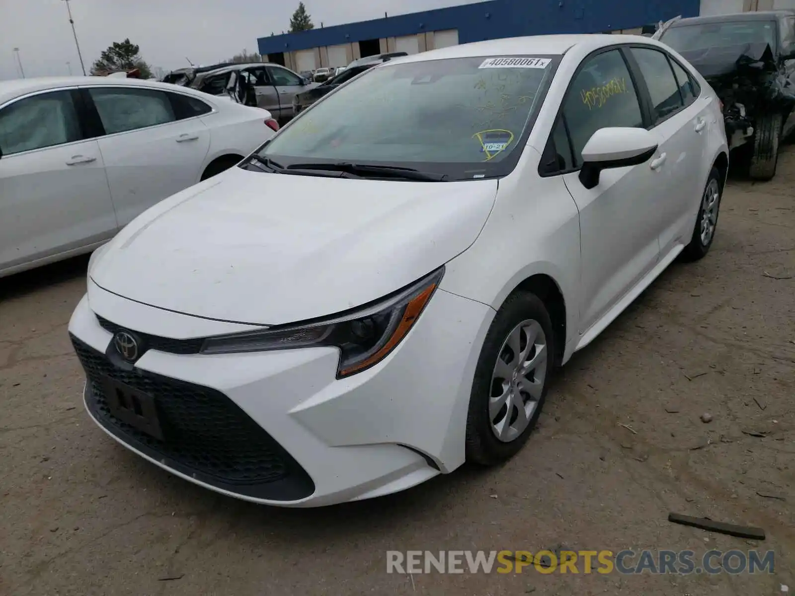 2 Photograph of a damaged car 5YFEPRAE4LP080235 TOYOTA COROLLA 2020