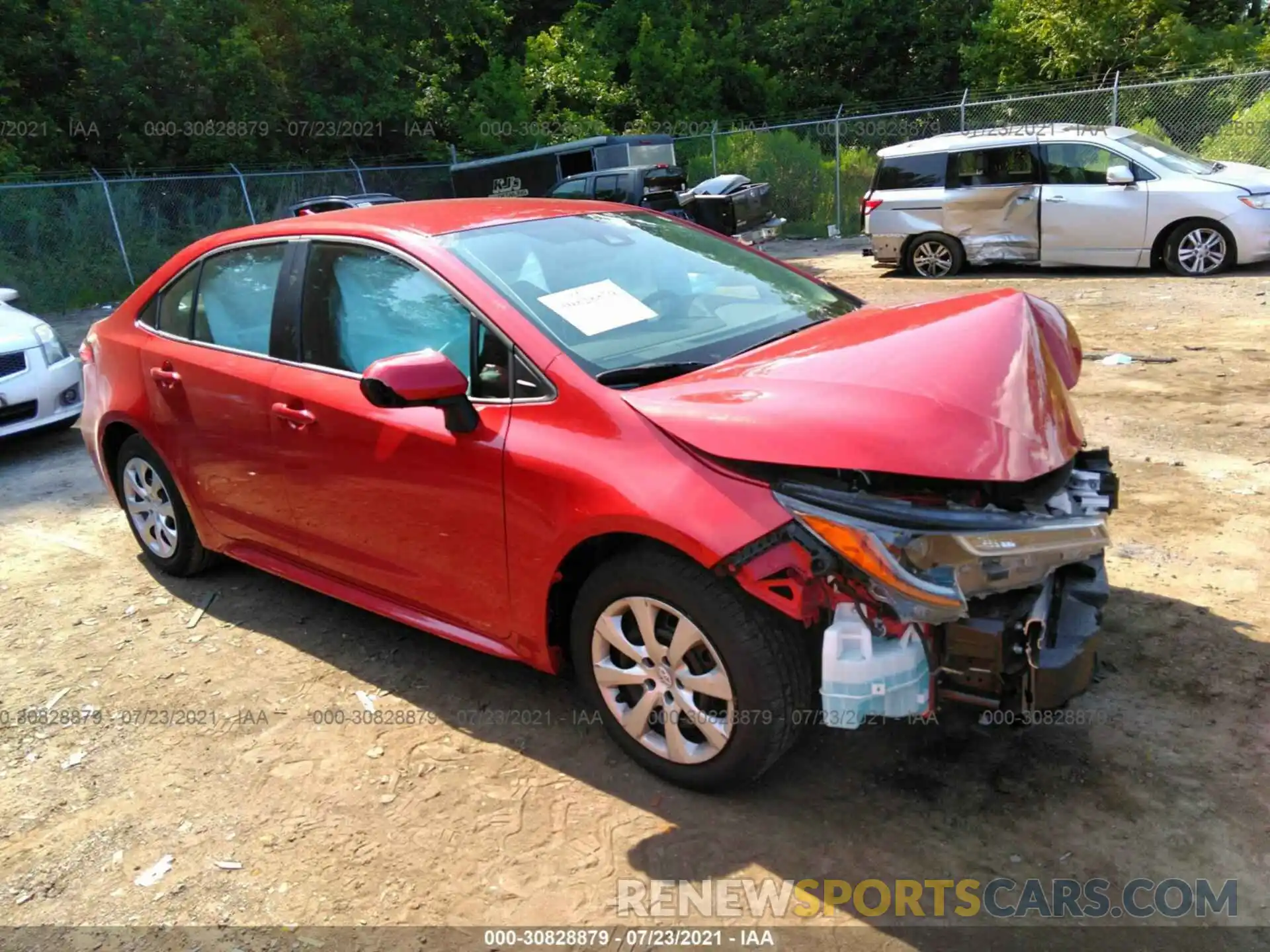 1 Photograph of a damaged car 5YFEPRAE4LP080414 TOYOTA COROLLA 2020