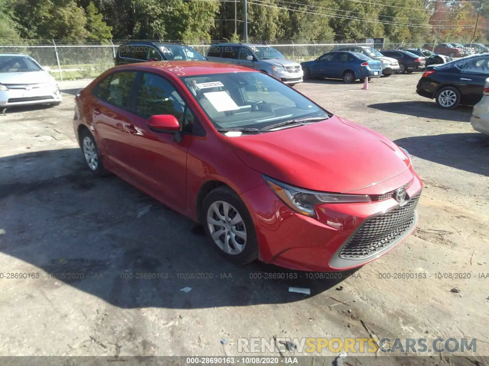 1 Photograph of a damaged car 5YFEPRAE4LP080977 TOYOTA COROLLA 2020