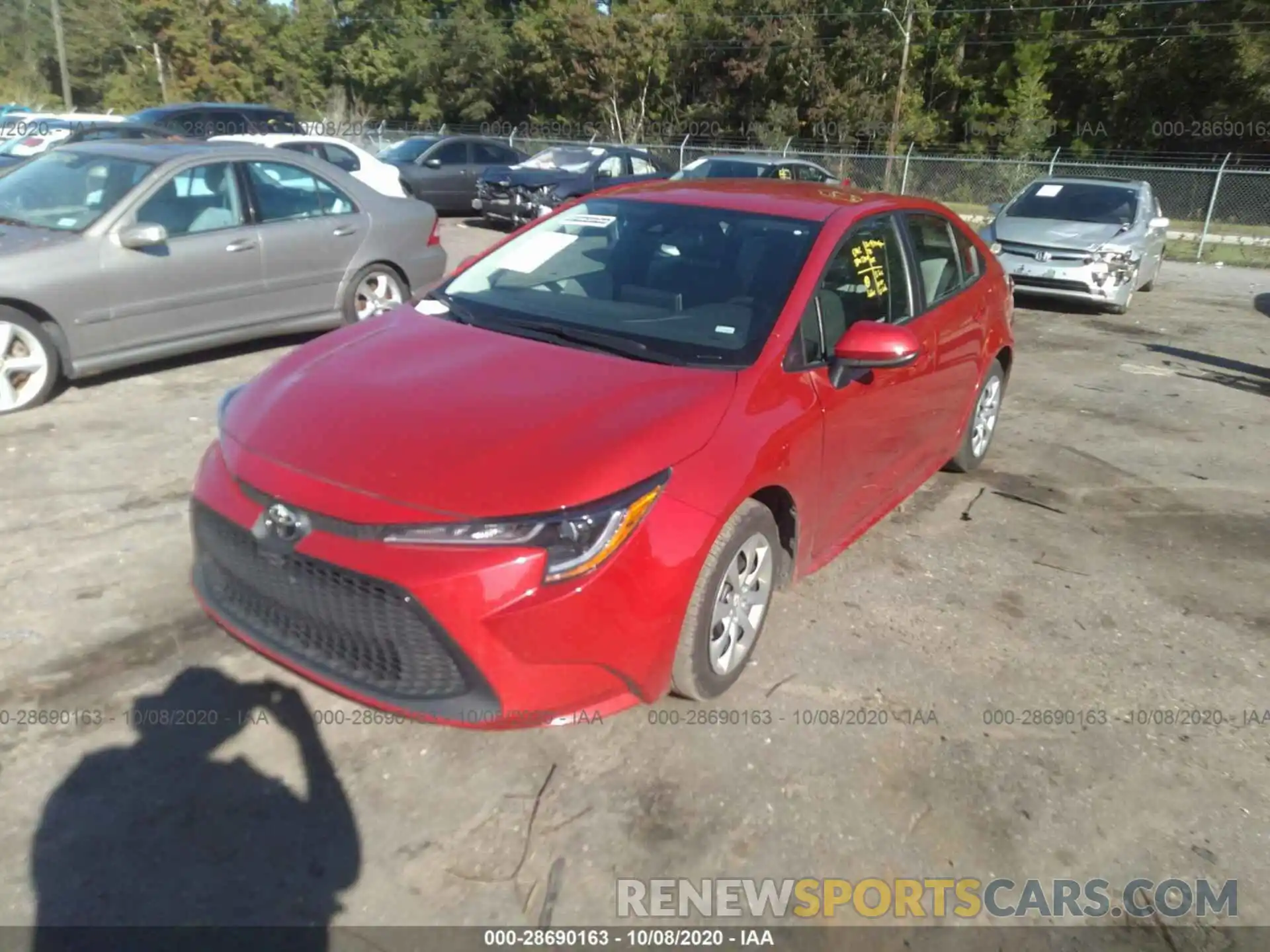 2 Photograph of a damaged car 5YFEPRAE4LP080977 TOYOTA COROLLA 2020