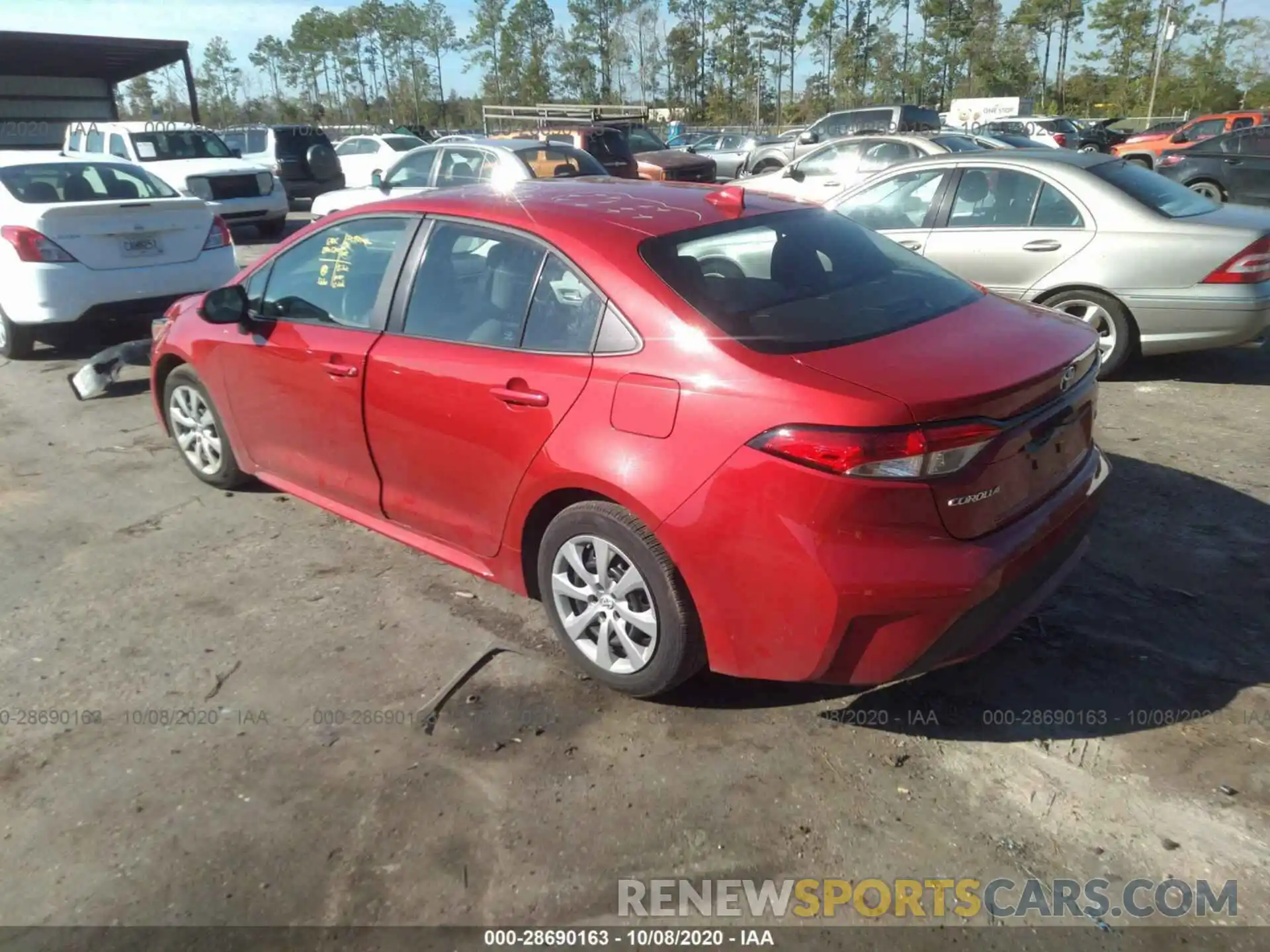 3 Photograph of a damaged car 5YFEPRAE4LP080977 TOYOTA COROLLA 2020