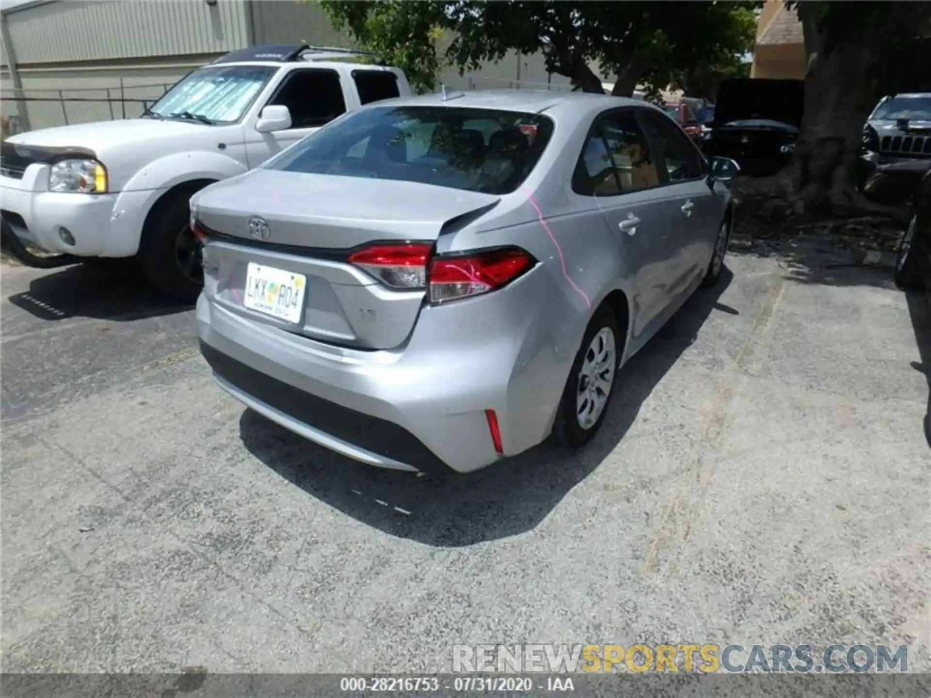 1 Photograph of a damaged car 5YFEPRAE4LP081787 TOYOTA COROLLA 2020