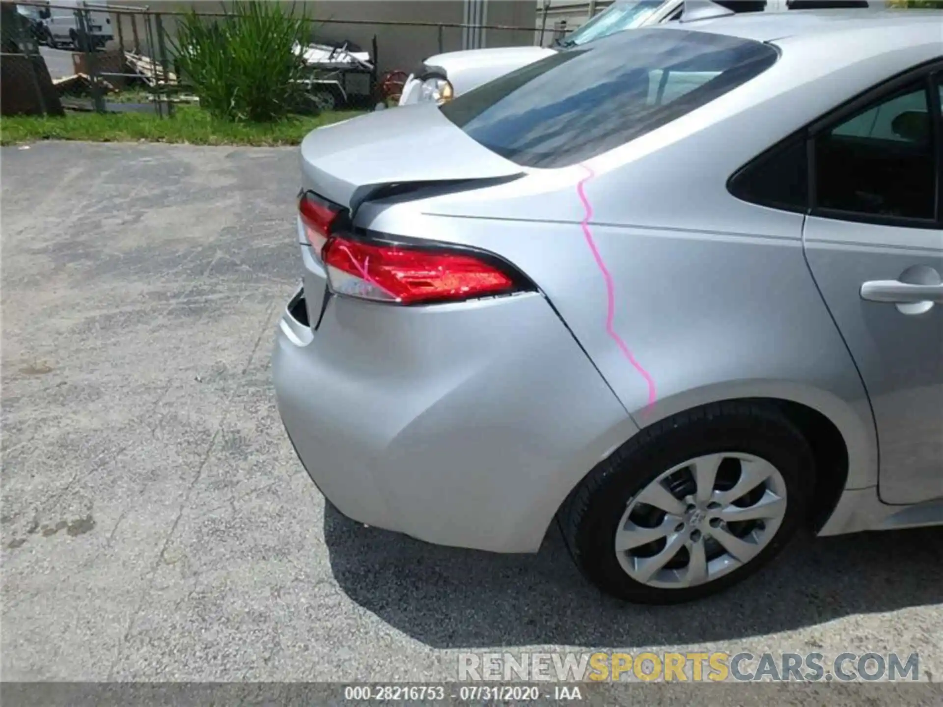 2 Photograph of a damaged car 5YFEPRAE4LP081787 TOYOTA COROLLA 2020