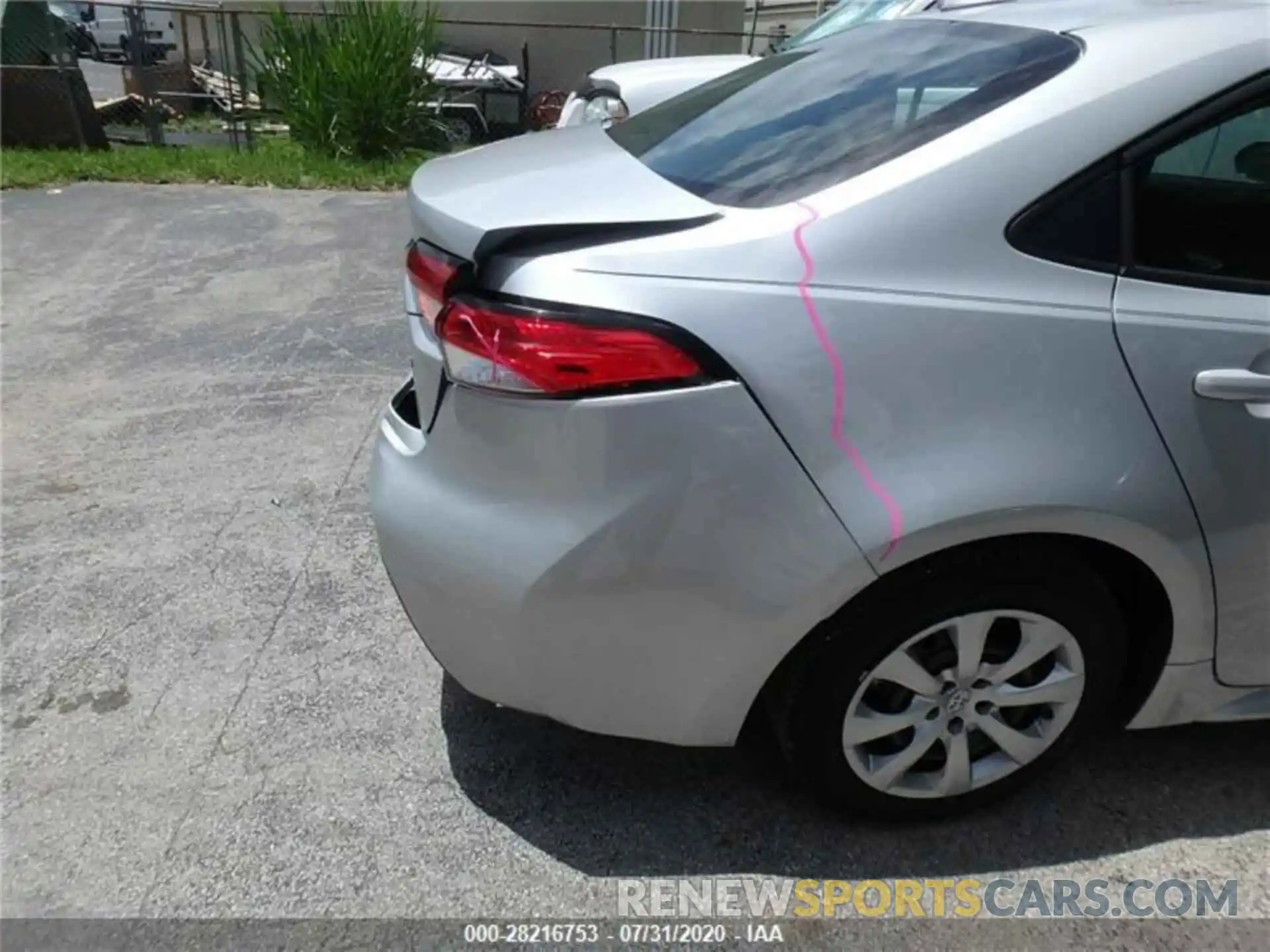 3 Photograph of a damaged car 5YFEPRAE4LP081787 TOYOTA COROLLA 2020