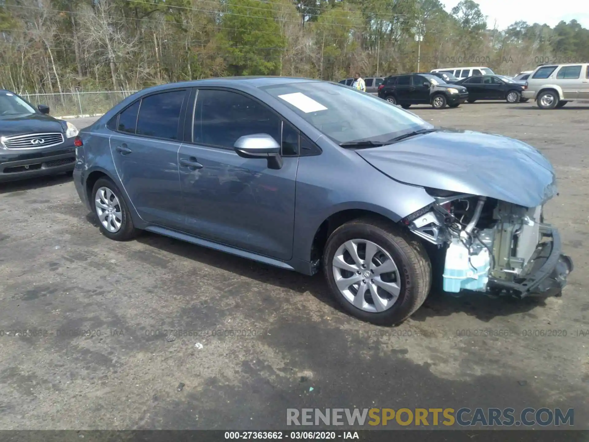 1 Photograph of a damaged car 5YFEPRAE4LP082647 TOYOTA COROLLA 2020