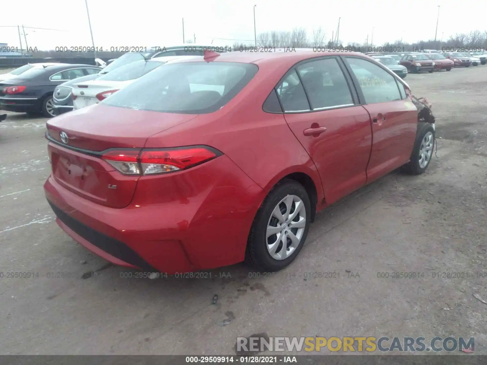 4 Photograph of a damaged car 5YFEPRAE4LP082728 TOYOTA COROLLA 2020