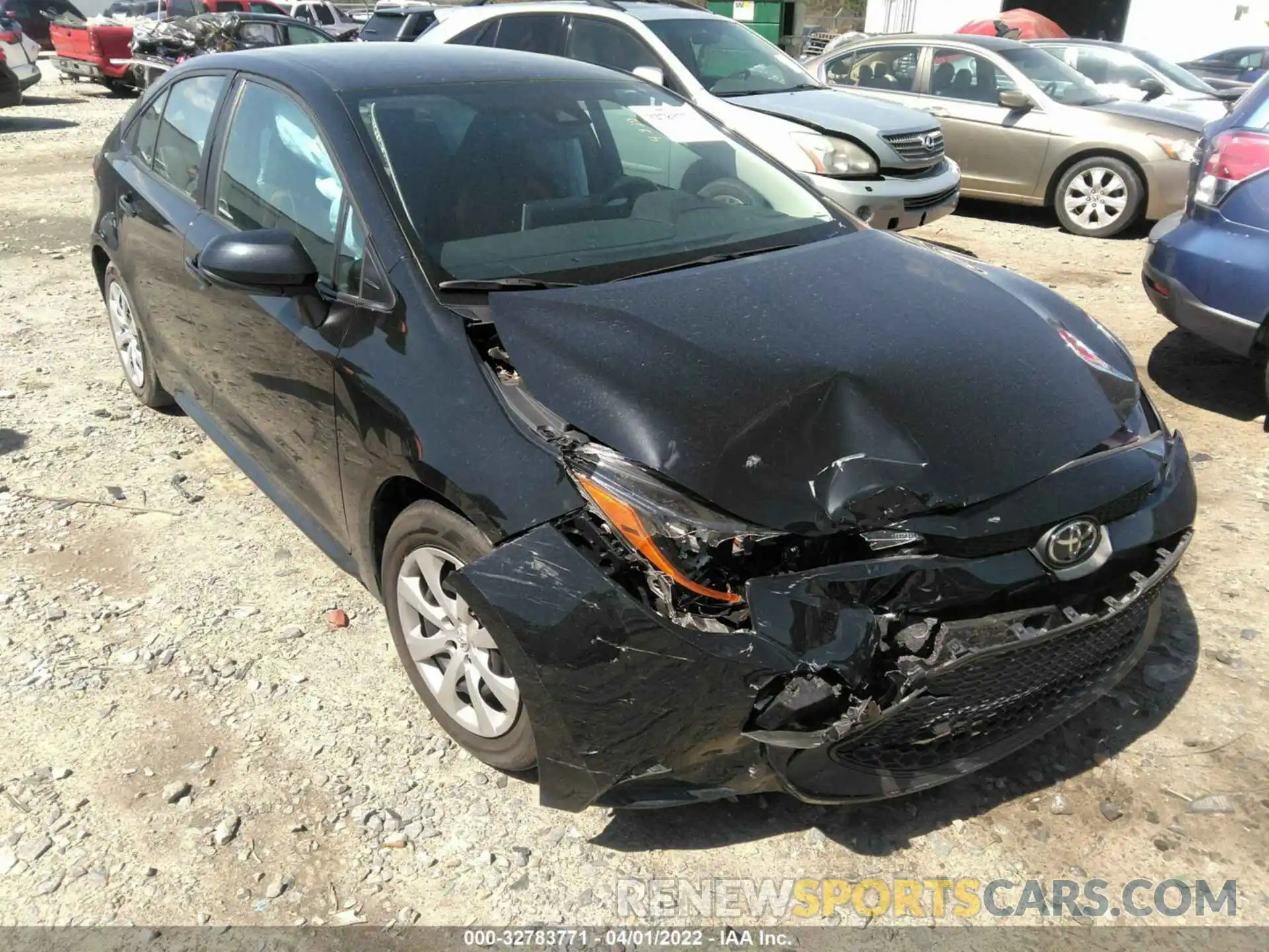 1 Photograph of a damaged car 5YFEPRAE4LP082793 TOYOTA COROLLA 2020