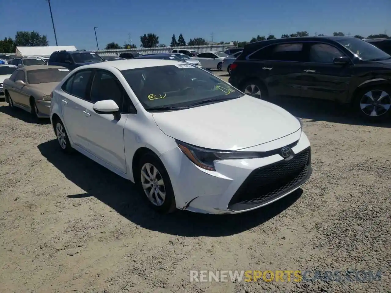 1 Photograph of a damaged car 5YFEPRAE4LP083720 TOYOTA COROLLA 2020