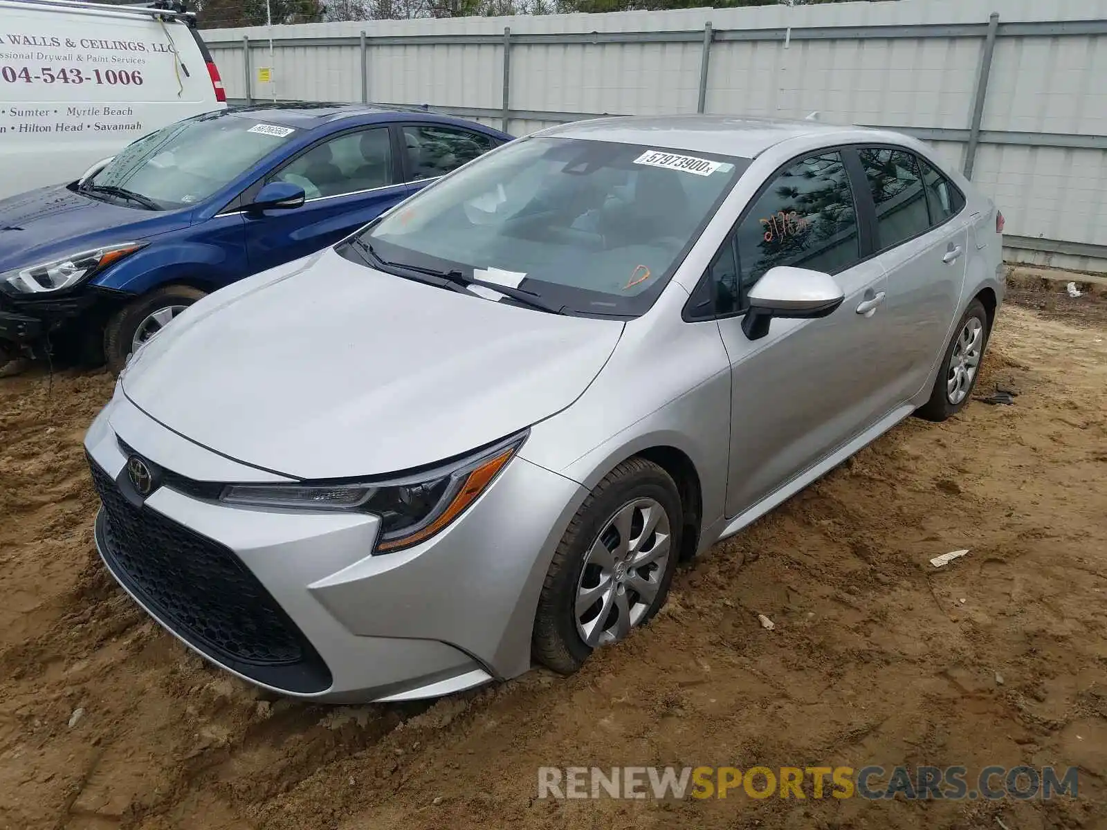 2 Photograph of a damaged car 5YFEPRAE4LP084348 TOYOTA COROLLA 2020