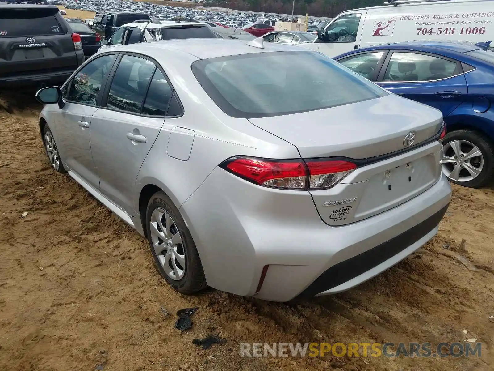 3 Photograph of a damaged car 5YFEPRAE4LP084348 TOYOTA COROLLA 2020