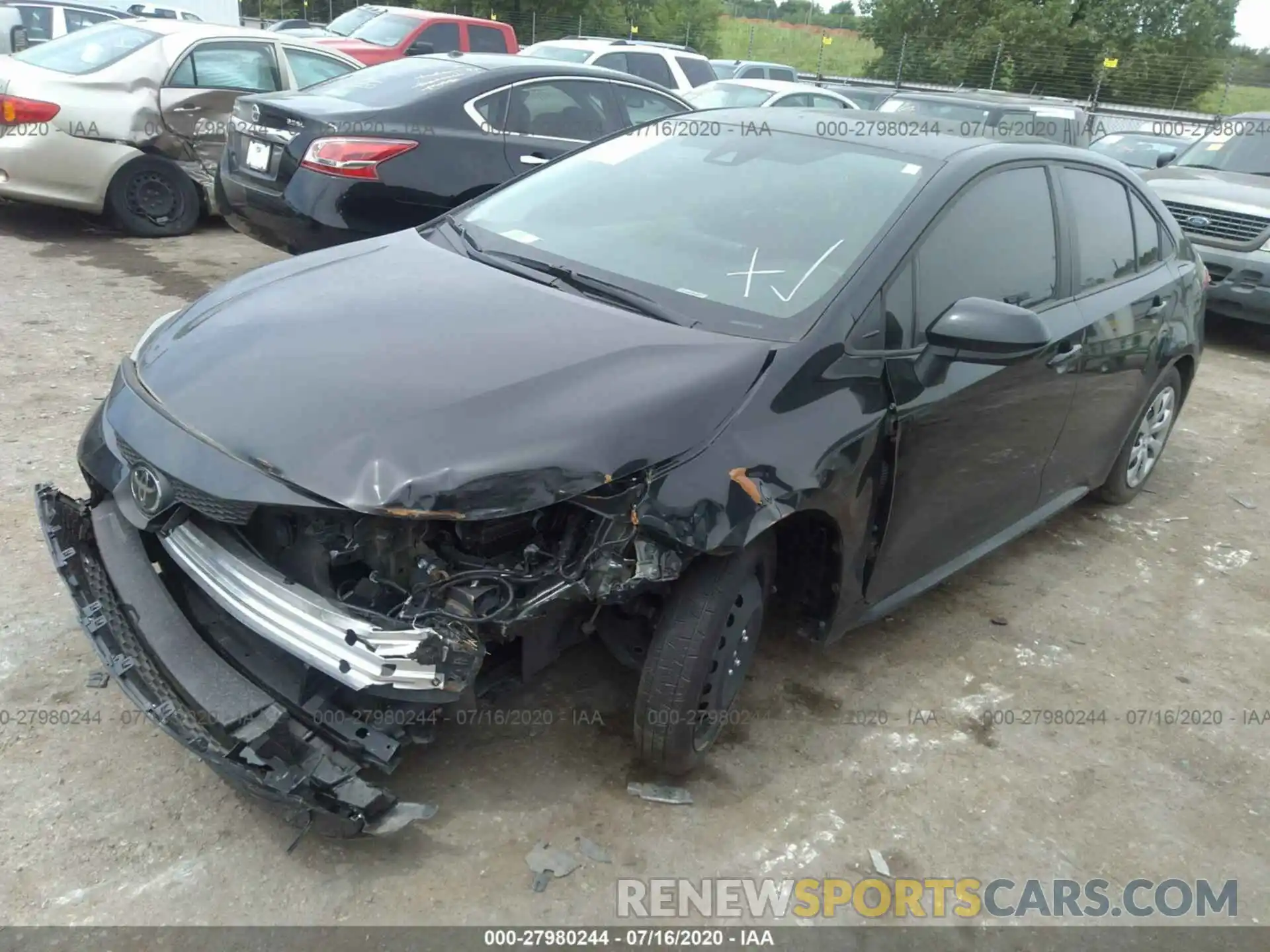 2 Photograph of a damaged car 5YFEPRAE4LP084589 TOYOTA COROLLA 2020