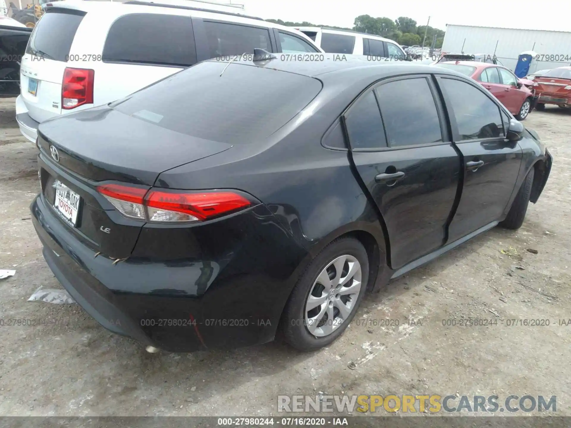 4 Photograph of a damaged car 5YFEPRAE4LP084589 TOYOTA COROLLA 2020