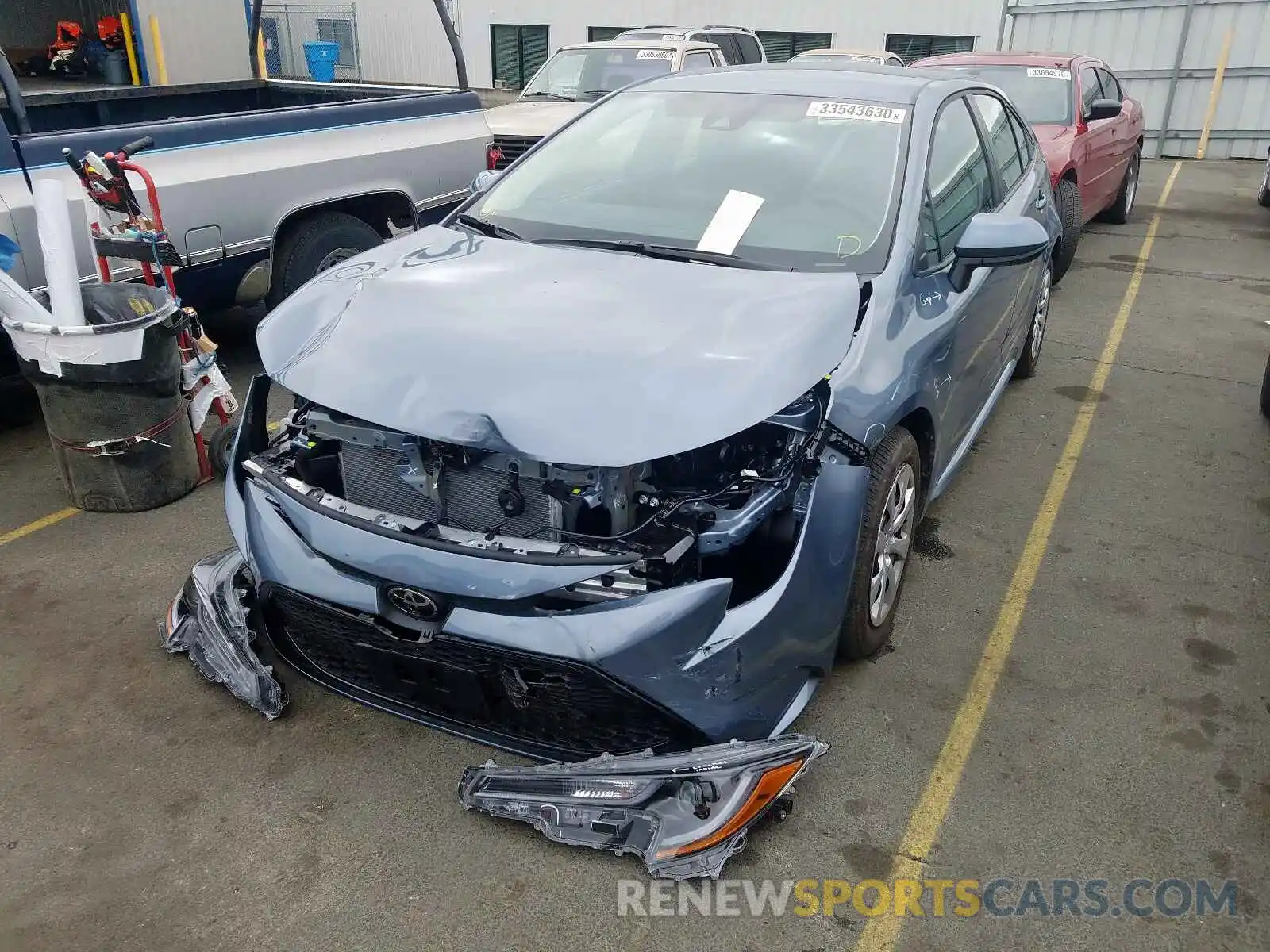 2 Photograph of a damaged car 5YFEPRAE4LP084768 TOYOTA COROLLA 2020