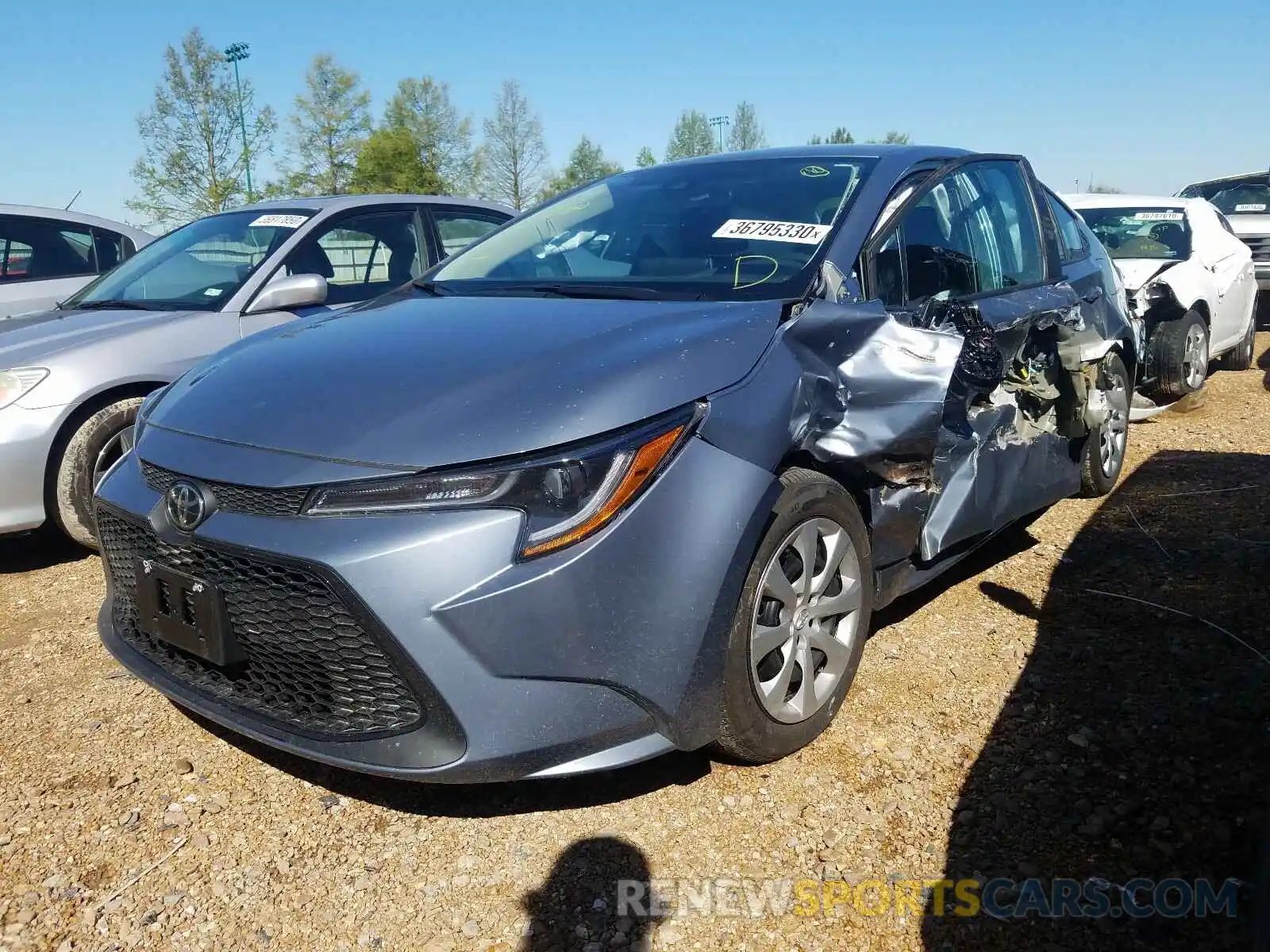 2 Photograph of a damaged car 5YFEPRAE4LP084771 TOYOTA COROLLA 2020