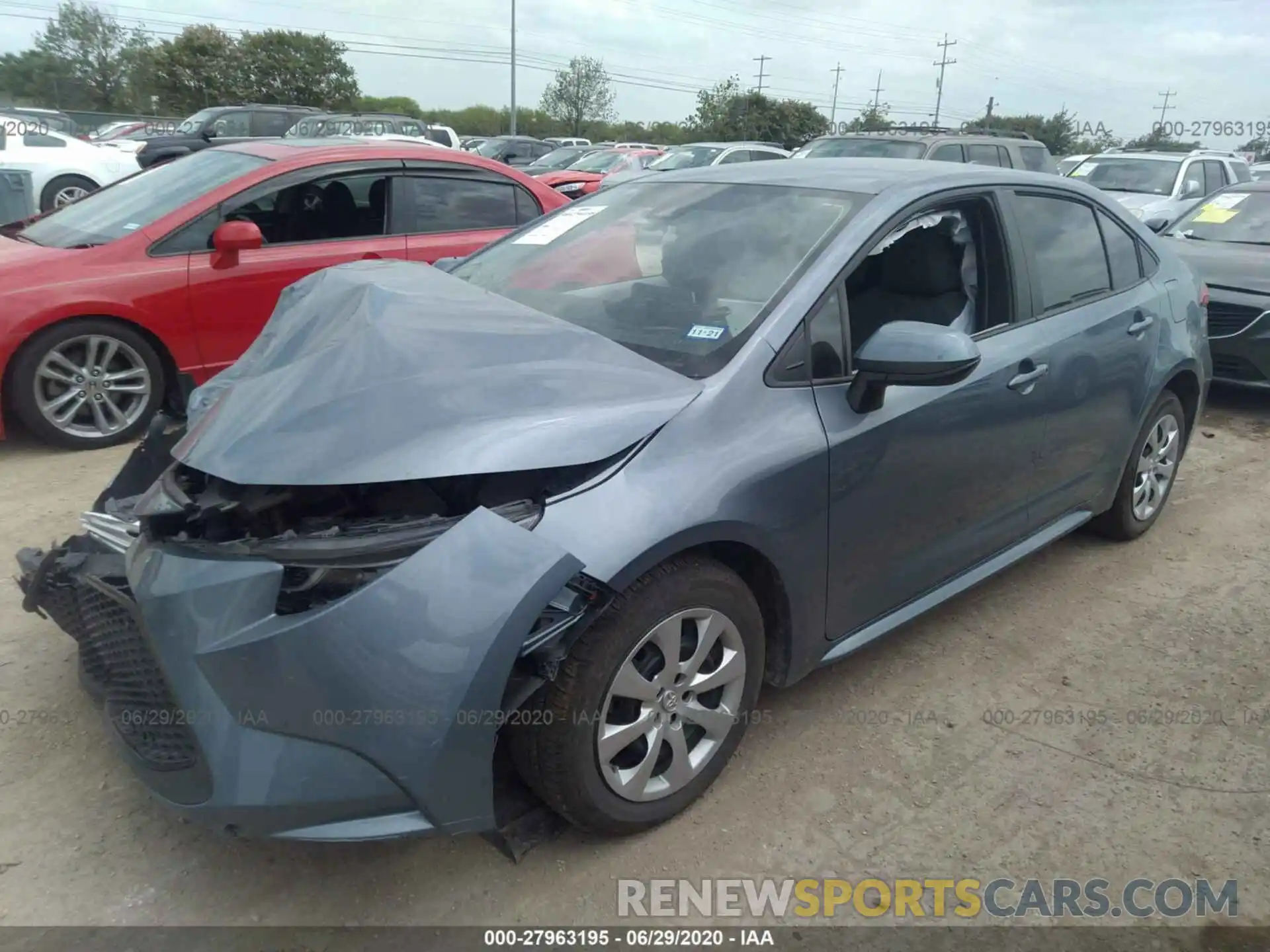 2 Photograph of a damaged car 5YFEPRAE4LP085323 TOYOTA COROLLA 2020