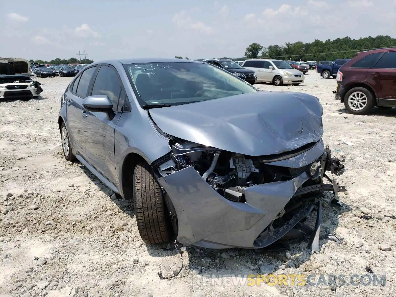 1 Photograph of a damaged car 5YFEPRAE4LP085564 TOYOTA COROLLA 2020