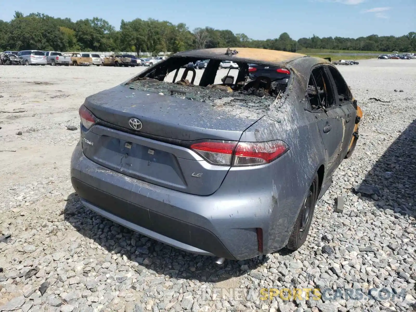 4 Photograph of a damaged car 5YFEPRAE4LP085841 TOYOTA COROLLA 2020