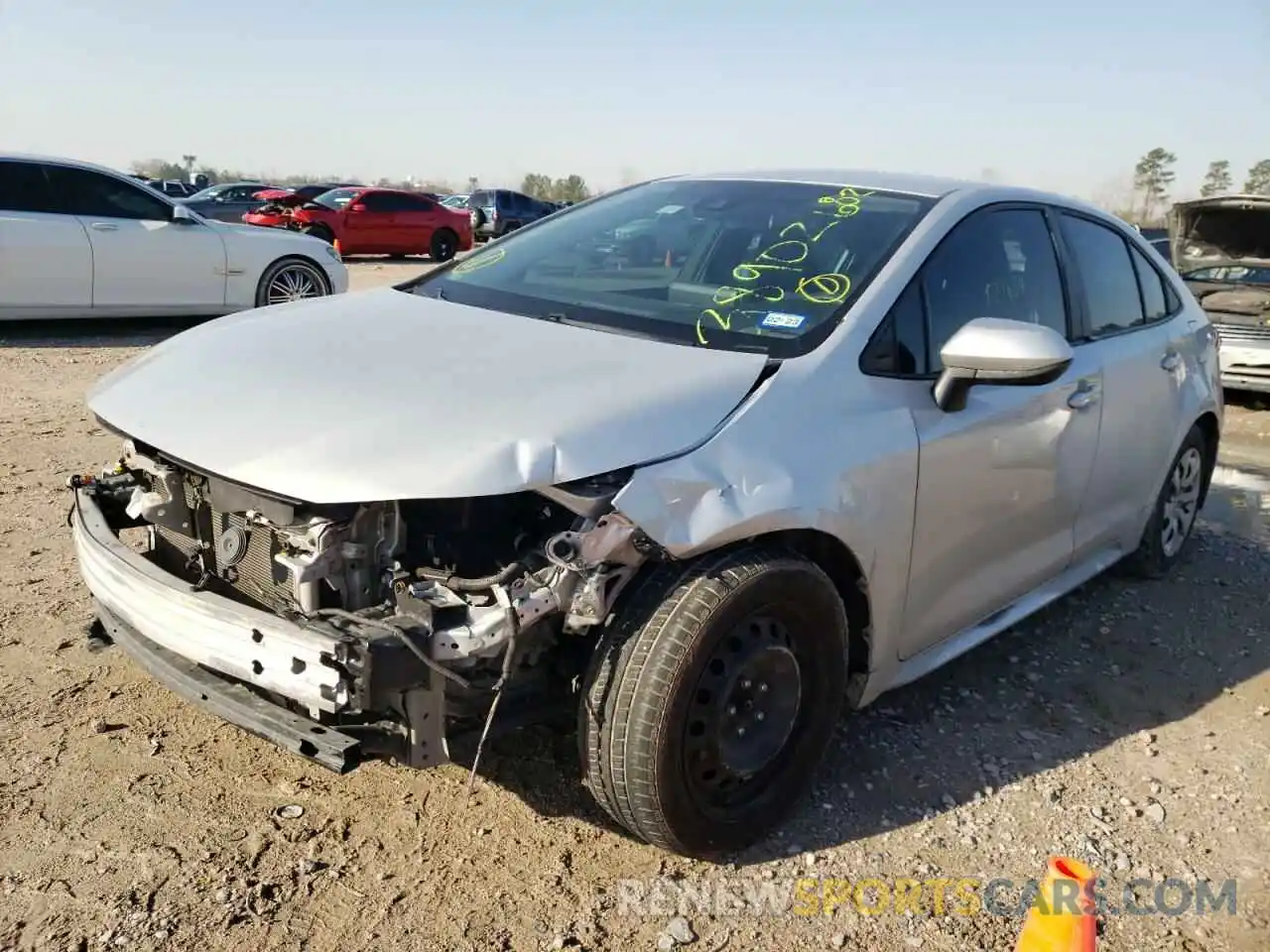 2 Photograph of a damaged car 5YFEPRAE4LP085953 TOYOTA COROLLA 2020