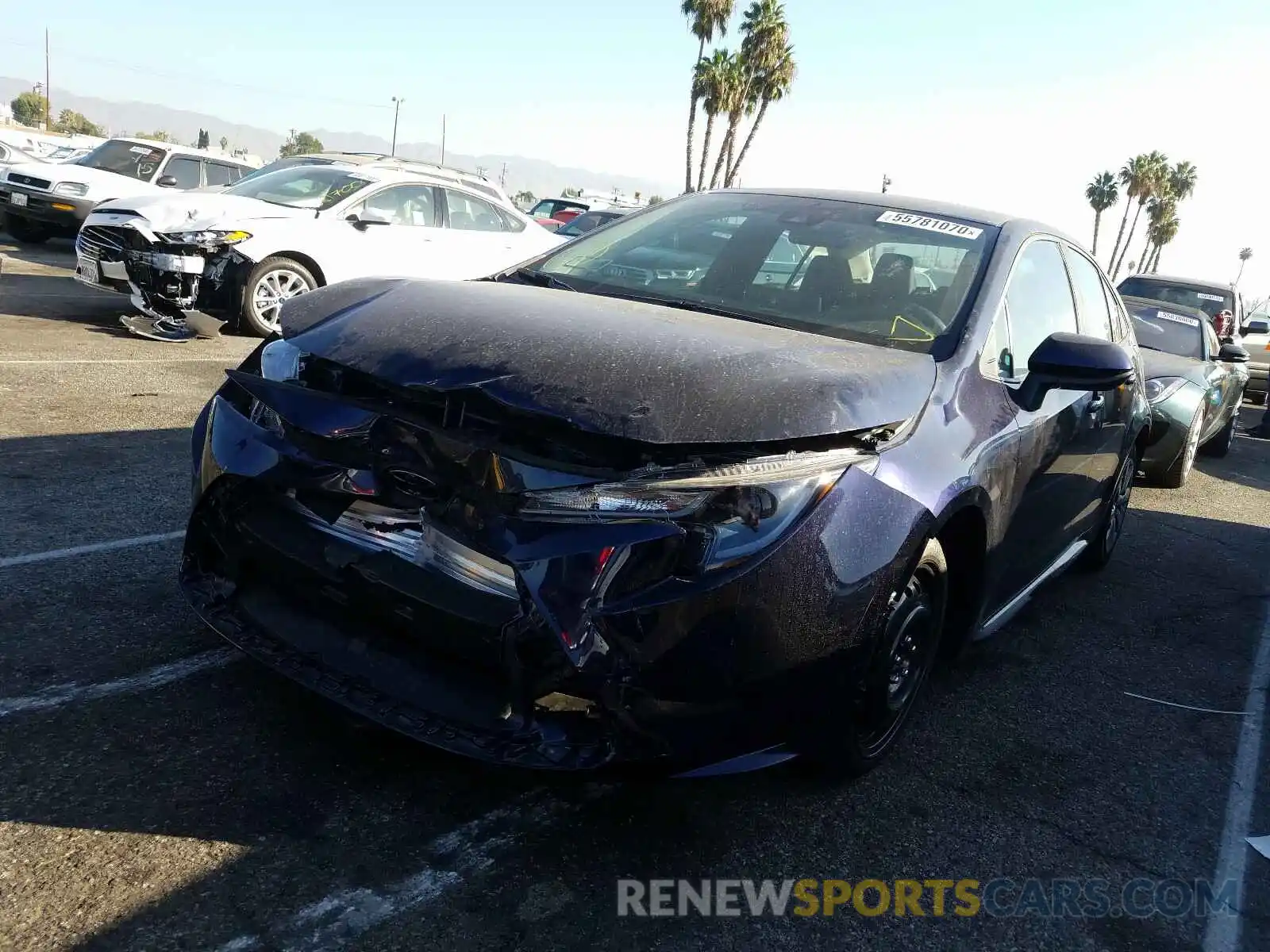 2 Photograph of a damaged car 5YFEPRAE4LP085970 TOYOTA COROLLA 2020