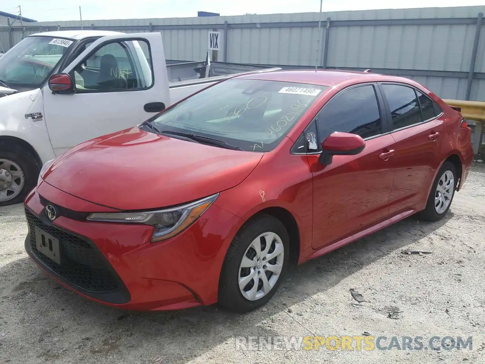 2 Photograph of a damaged car 5YFEPRAE4LP086021 TOYOTA COROLLA 2020