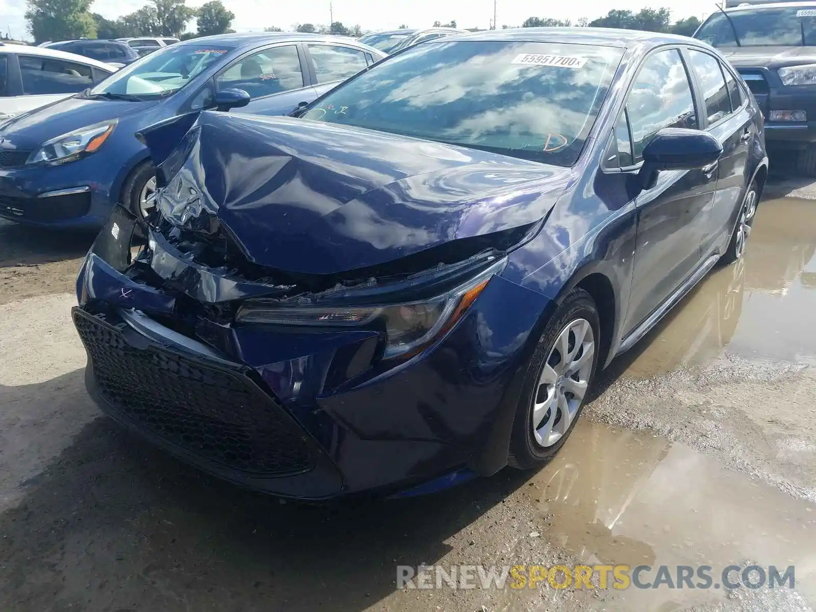 2 Photograph of a damaged car 5YFEPRAE4LP086116 TOYOTA COROLLA 2020