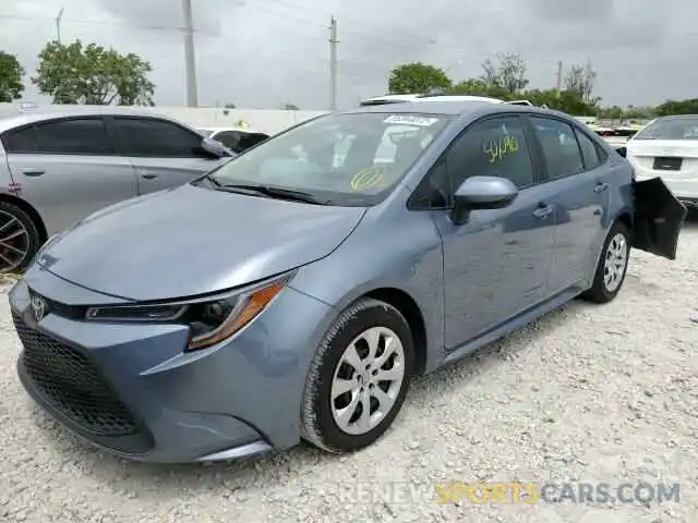 2 Photograph of a damaged car 5YFEPRAE4LP086164 TOYOTA COROLLA 2020