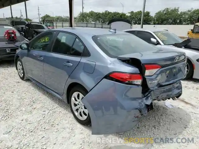 3 Photograph of a damaged car 5YFEPRAE4LP086164 TOYOTA COROLLA 2020