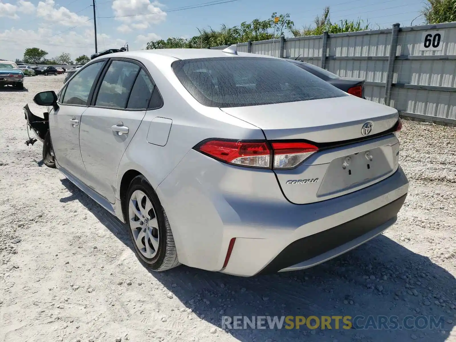 3 Photograph of a damaged car 5YFEPRAE4LP086195 TOYOTA COROLLA 2020