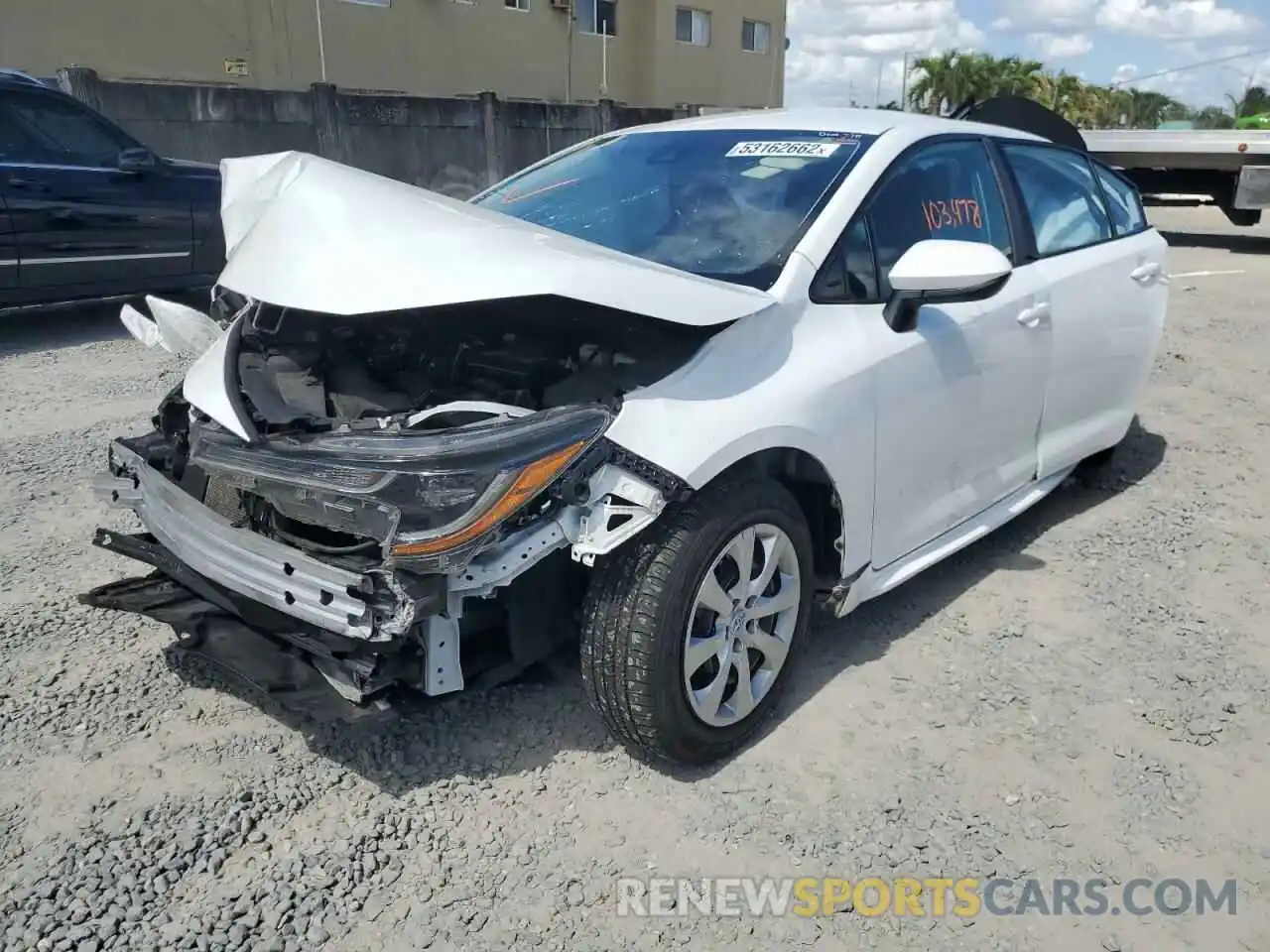 2 Photograph of a damaged car 5YFEPRAE4LP087363 TOYOTA COROLLA 2020