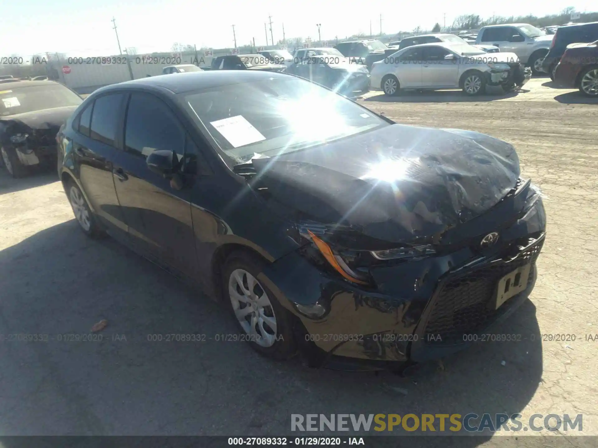 1 Photograph of a damaged car 5YFEPRAE4LP087623 TOYOTA COROLLA 2020