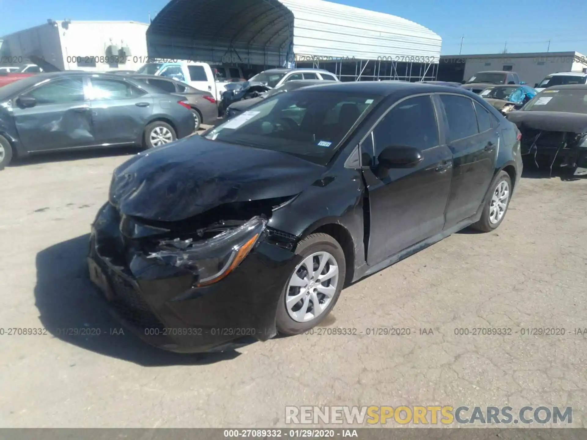 2 Photograph of a damaged car 5YFEPRAE4LP087623 TOYOTA COROLLA 2020